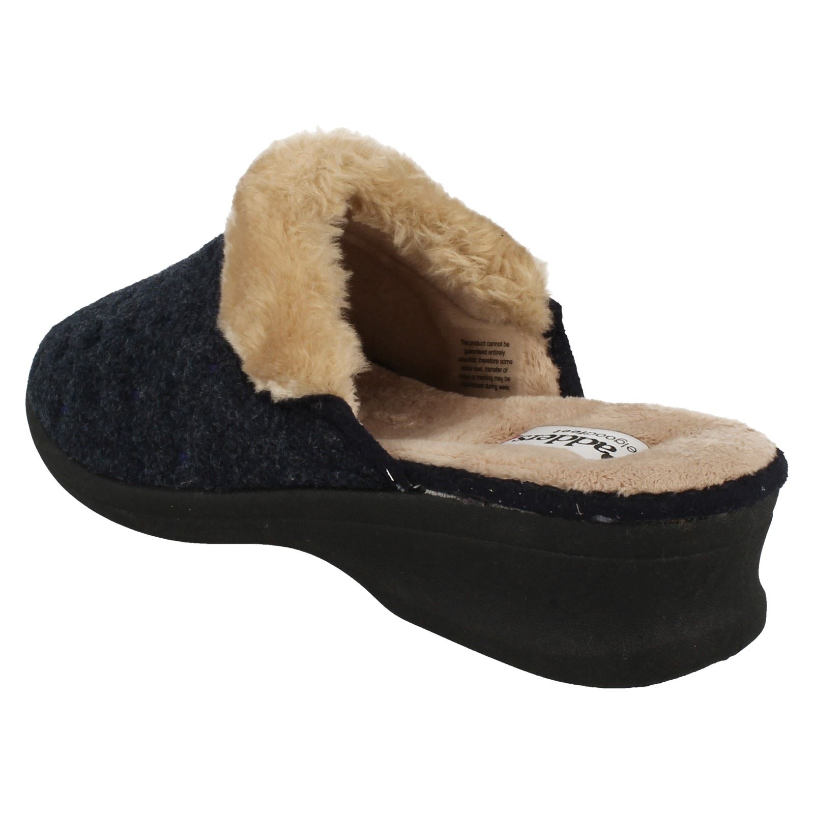 Ladies Padders Wedge Slipper Mules Scarlet eBay