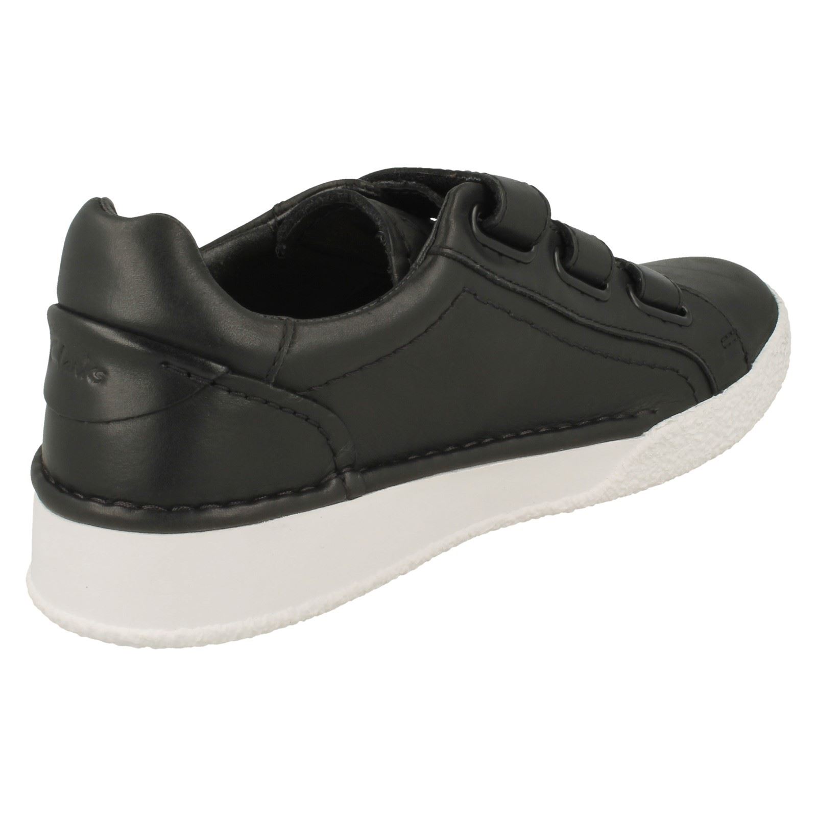 Ladies Clarks Leather Hook & Loop Casual Everyday Trainers Shoes CraftCup Strap - Picture 6 of 19