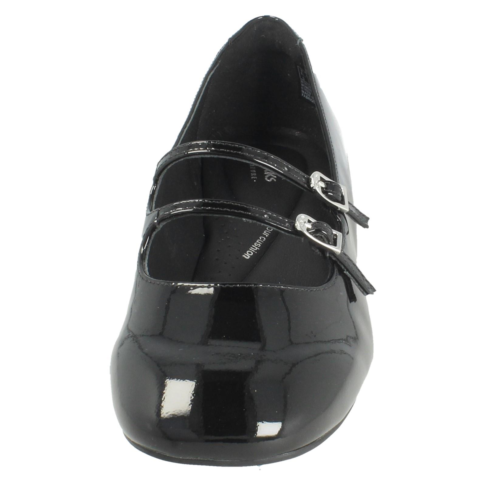 Ladies Clarks Mary Jane Buckle Fastening Smart Shoes Daiss 30 Shine - Picture 9 of 37