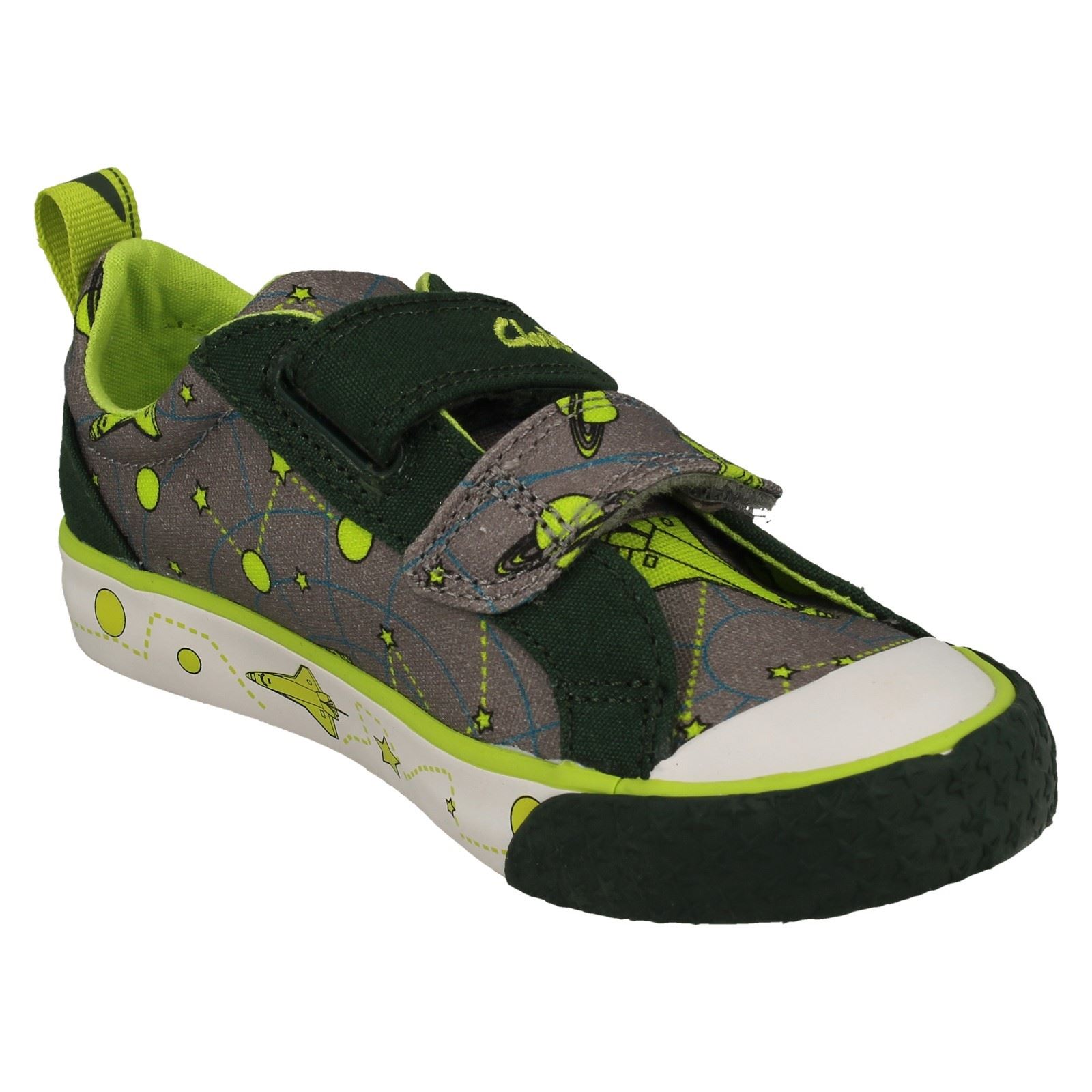 Kinder Clarks Muster detaillierte Canvas Schuhe *Foxing Lo* - Bild 25 von 37