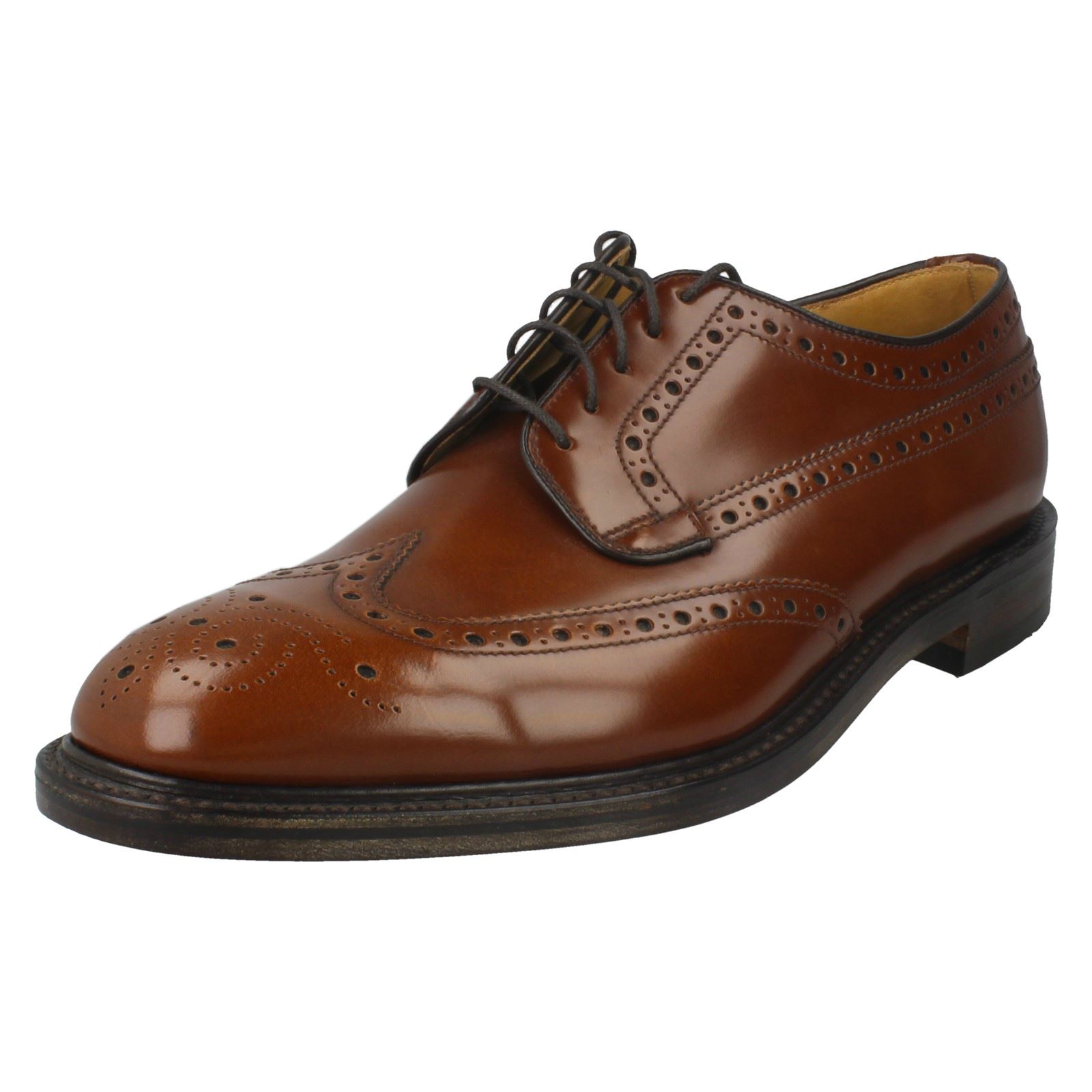 Mens Loake Formal Brogue Shoes Braemar - Picture 11 of 19