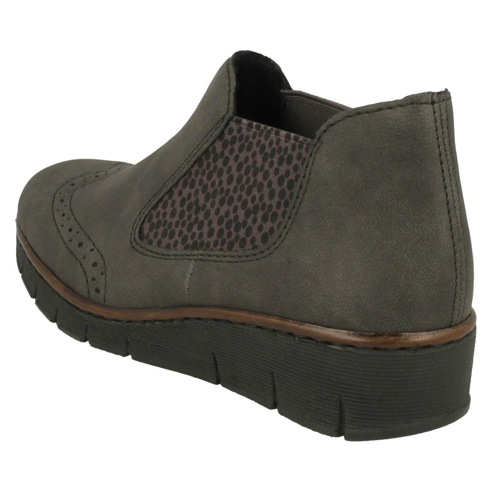 Ladies Rieker Wedge Heeled Ankle Boots 537Z3 eBay