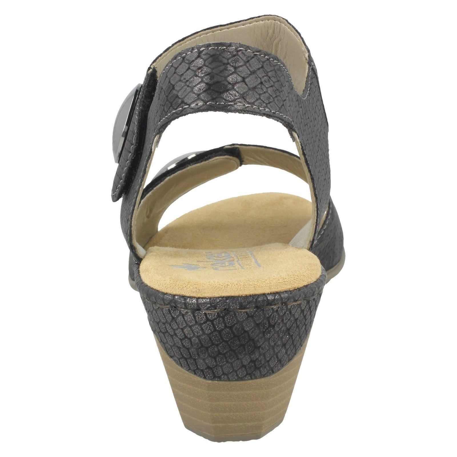 Femmes Femmes Femmes Rieker Reptile Print Crochet & Boucle Moyen Talon Sandales - 67369 f8803a Femmes Femmes Femmes Rieker Reptile Print Crochet & Boucle Moyen Talon Sandales - 67369 f8803a