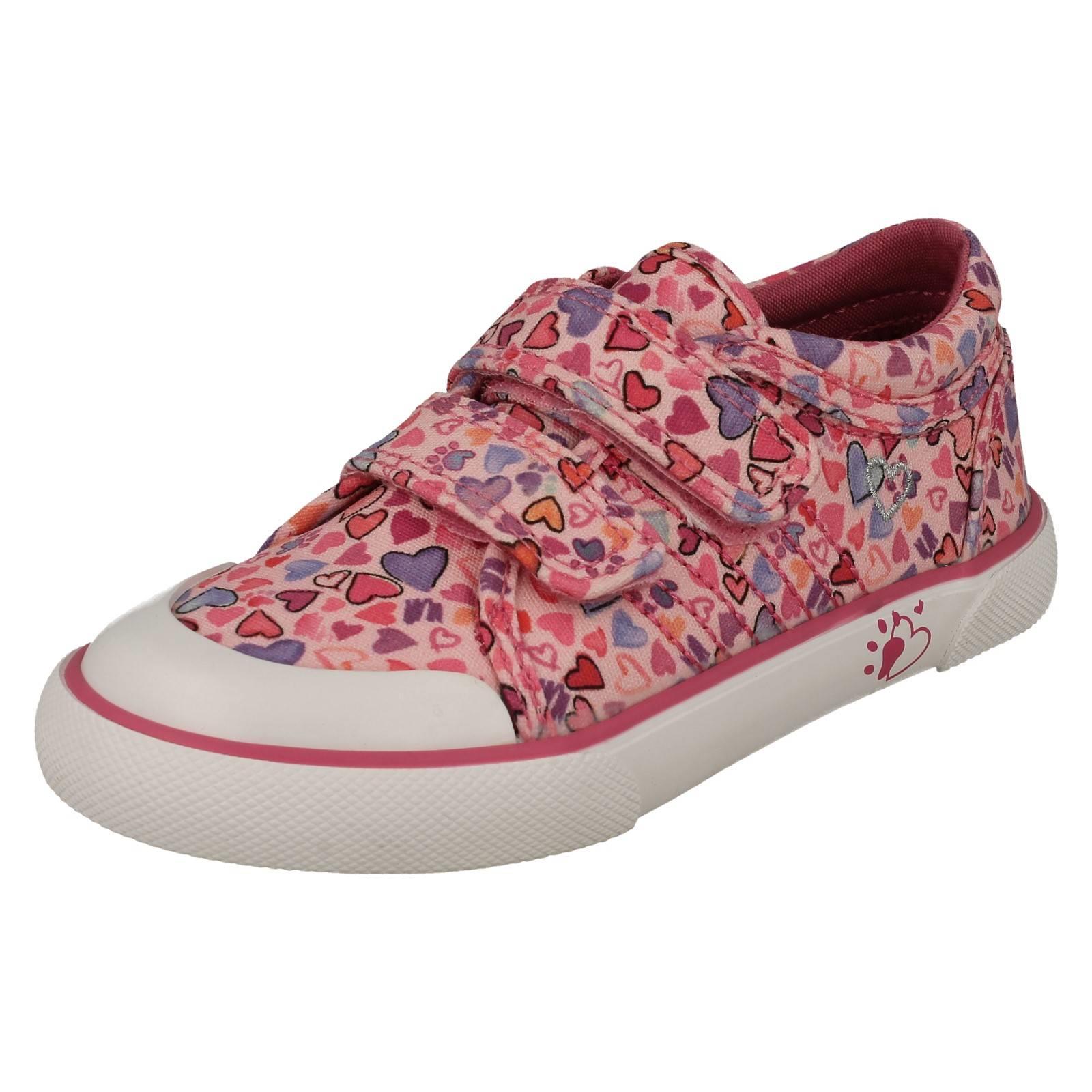 Mädchen Startrite Canvas Sommerschuhe maschinenwaschbar Herz detailliert Loveheart - Bild 2 von 10