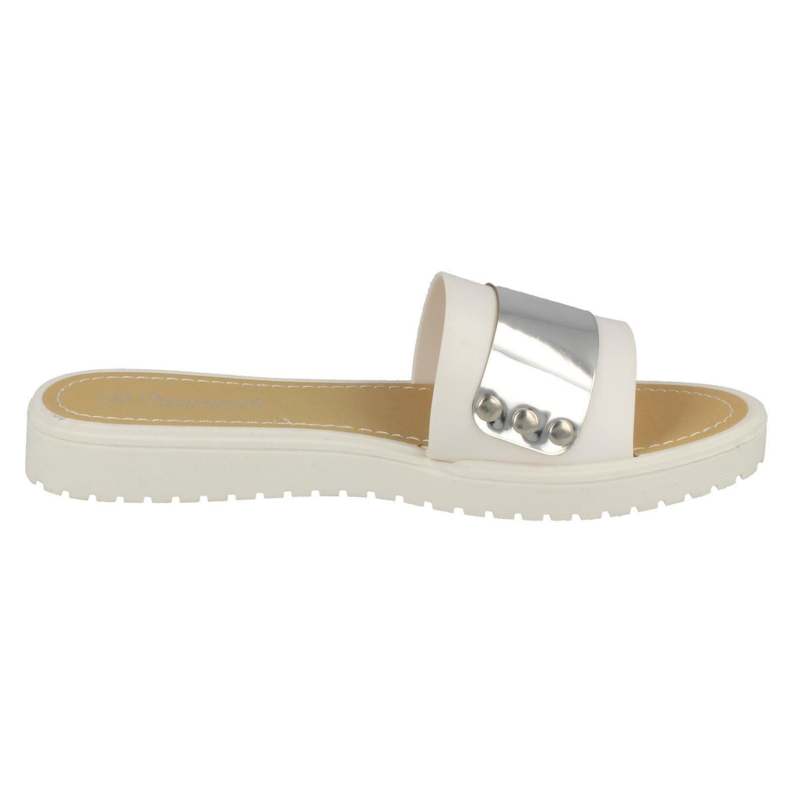 Savannah Damen flache Pantoletten mit Metalldetails - Bild 25 von 28