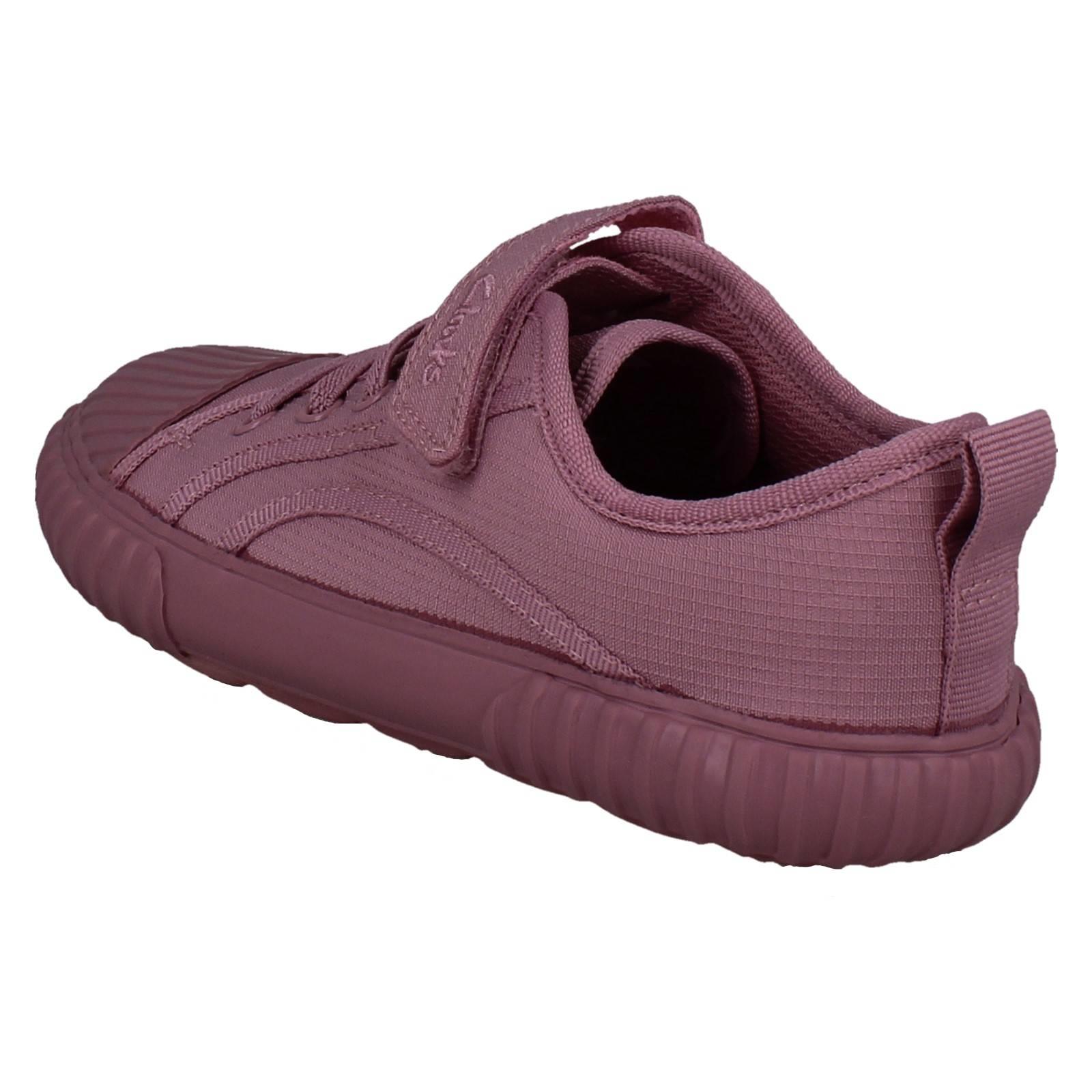 Kids Clarks Stretch Sport Style Washable Canvas Shoes "Foxing Stitch - Picture 22 of 37