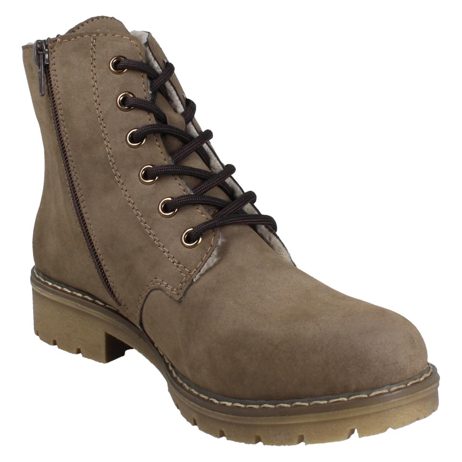 Damen Rieker Stiefeletten weite Passform warm gefüttert wetterfest *Y9103* - Bild 8 von 10