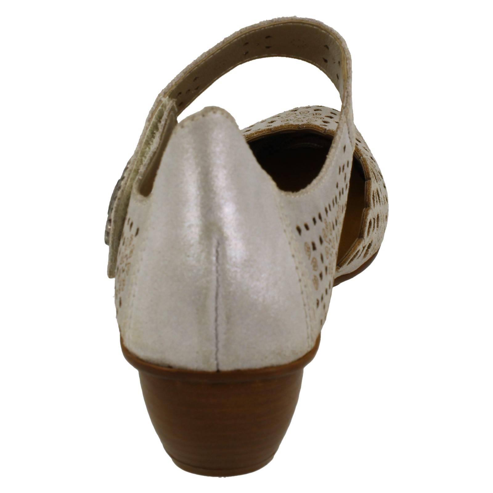Ladies Rieker Stylish Punched Detailed Summer Shoes 43753 - Picture 32 of 64