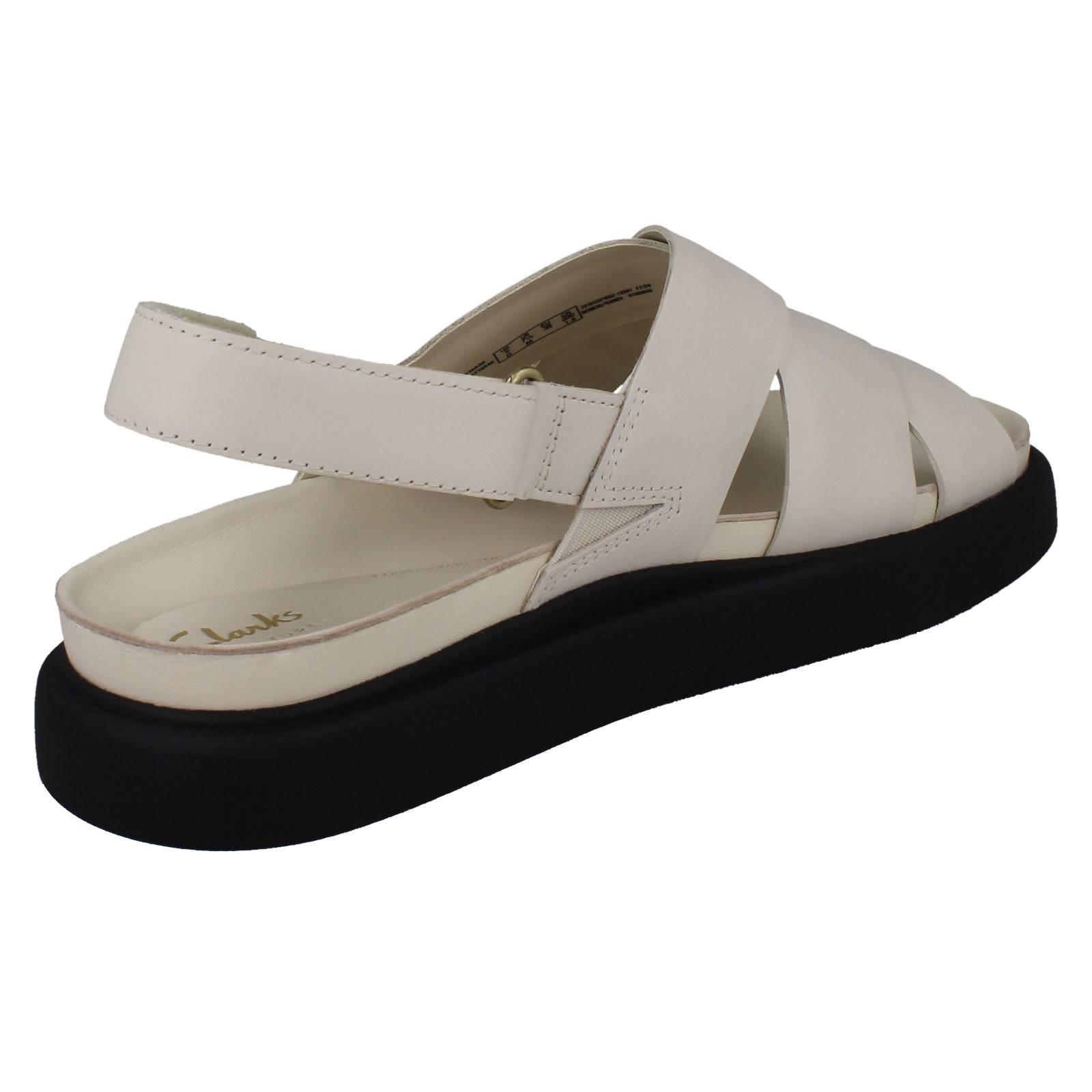 Damen Clarks Gepolstert Leather Kreuz Über Riemchensandalen; Aristella Sonne - Bild 15 von 19