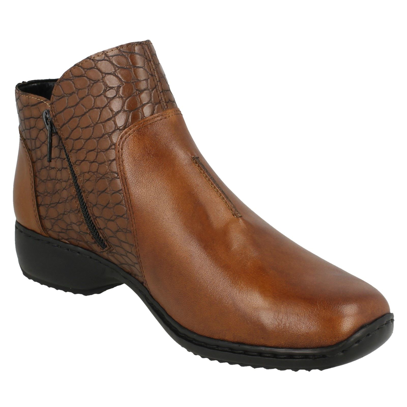 Ladies Rieker Zip Ankle Boots L3869 | eBay
