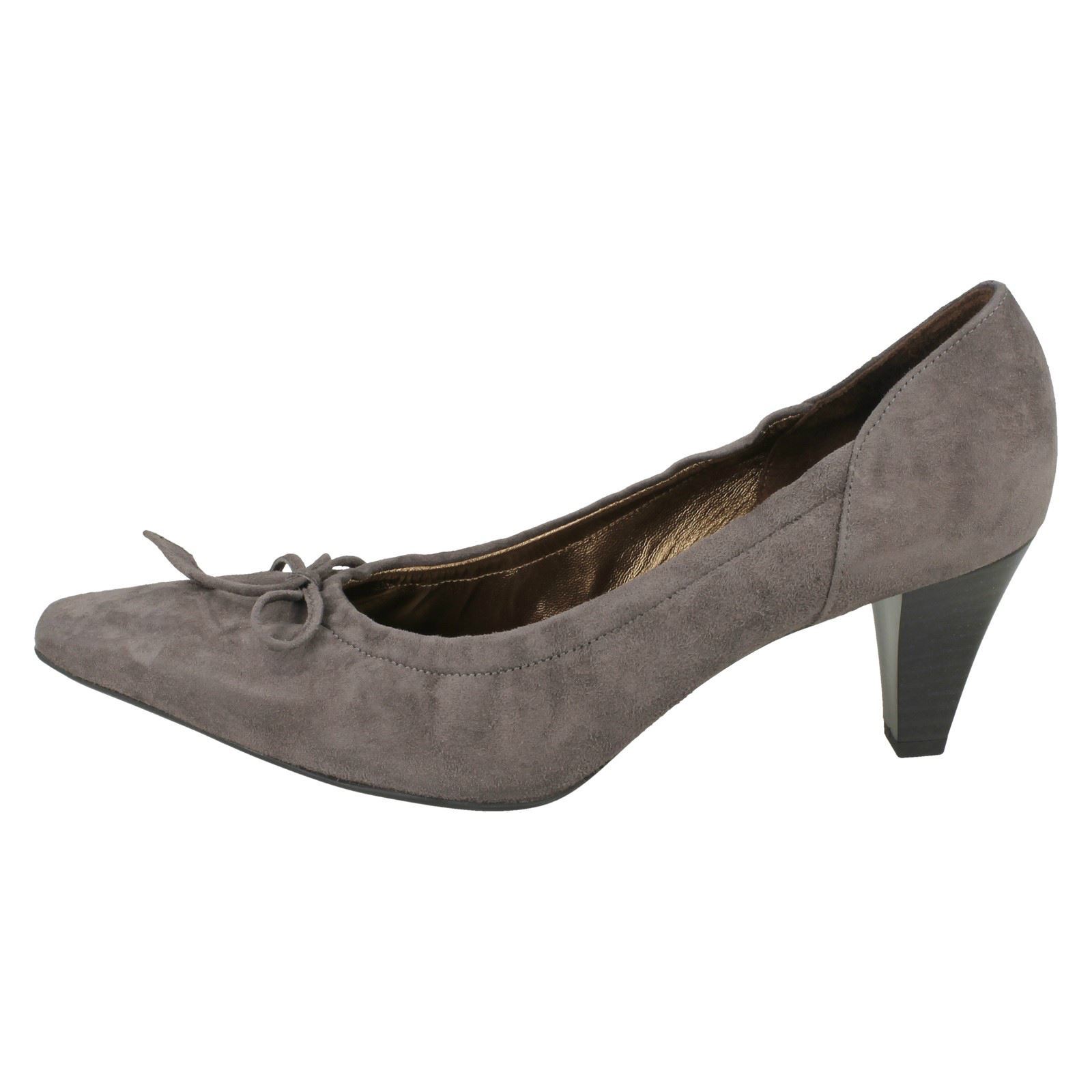 Ladies Meriel Kaiser scarpe grey Stahl Court Slip Peter On CnPZ4q5FF