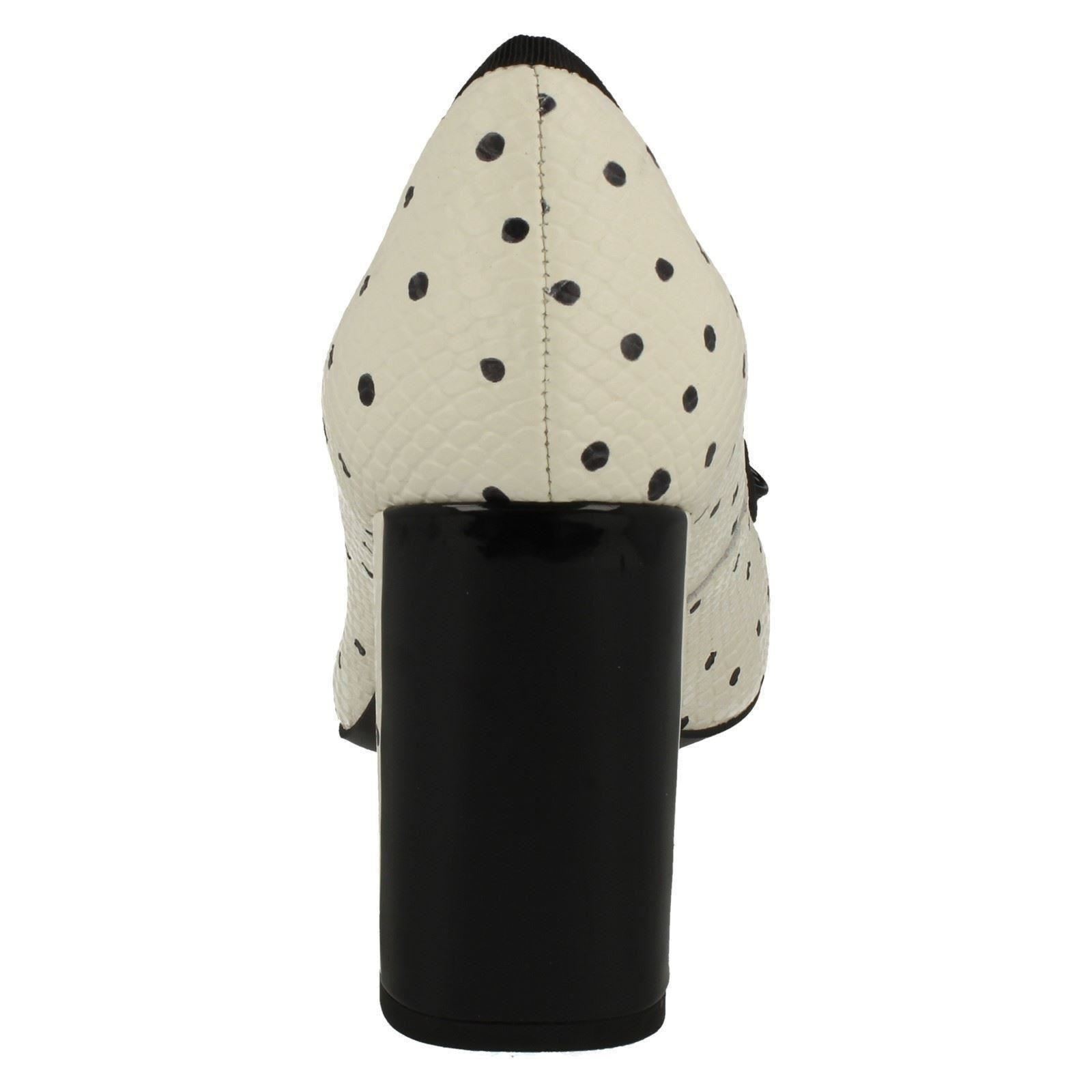 tacón negro Faye mujer blanco blanco para Idamarie Clarks Calzado de alto BH5TqxpB8w