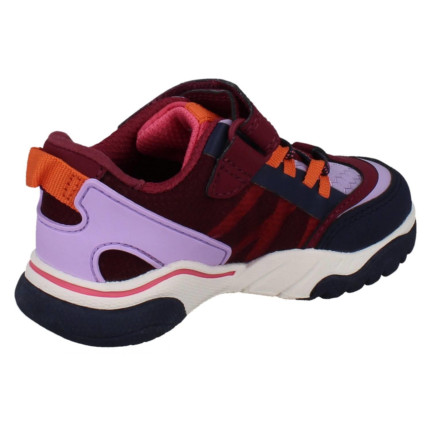 Kids Clarks Vegan Colour-Pop Machine Washable Sports Trainers *Feather Track* - Picture 15 of 37