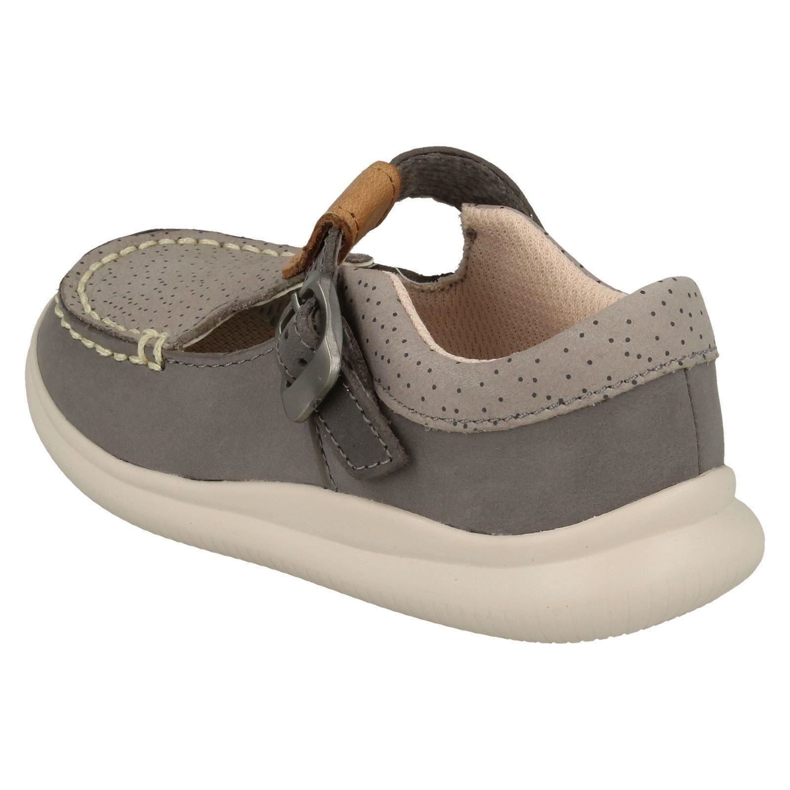 Girls Clarks Casual T-Bar Shoes 'Cloud Rosa' - Picture 9 of 27