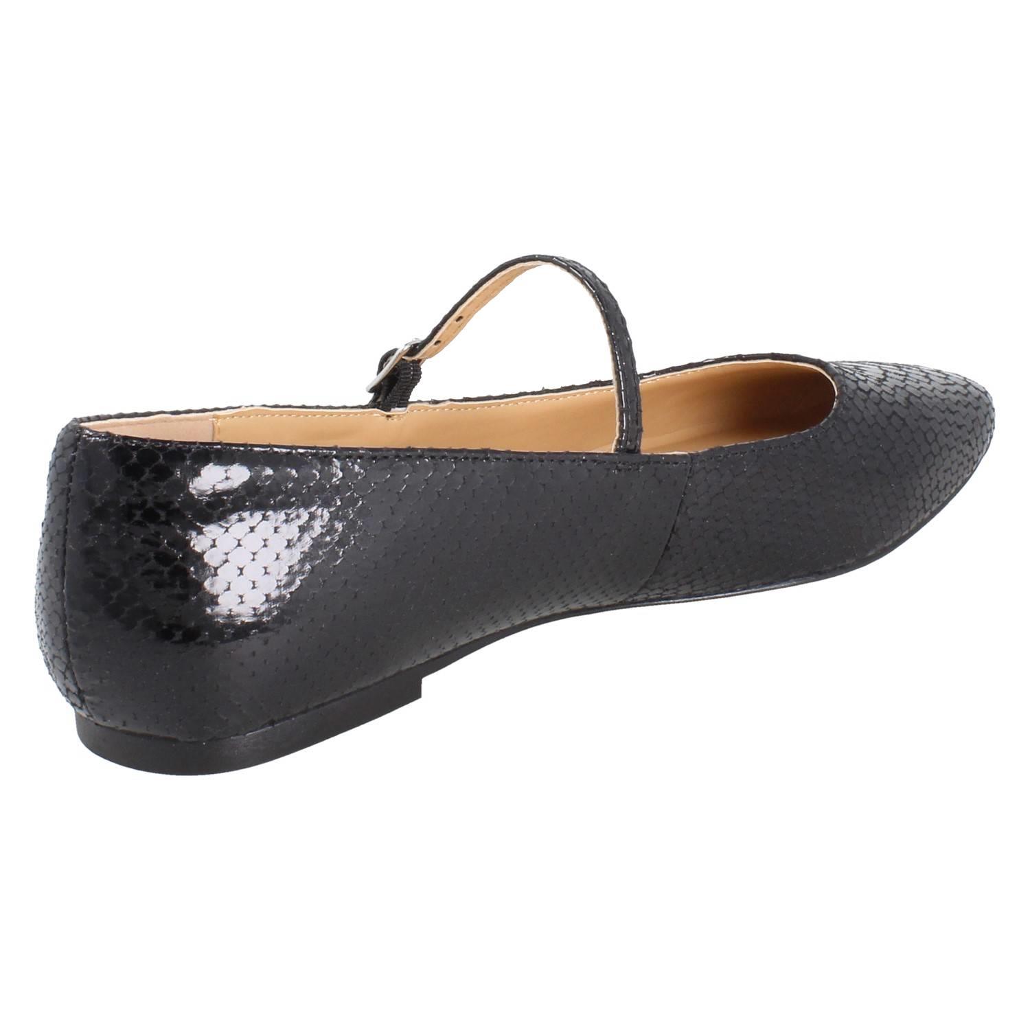 Bailarinas De Dama Clarks Con Punta Cuadrada De Textil Y Hebilla *Emelina Gem* - Imagen 6 de 19