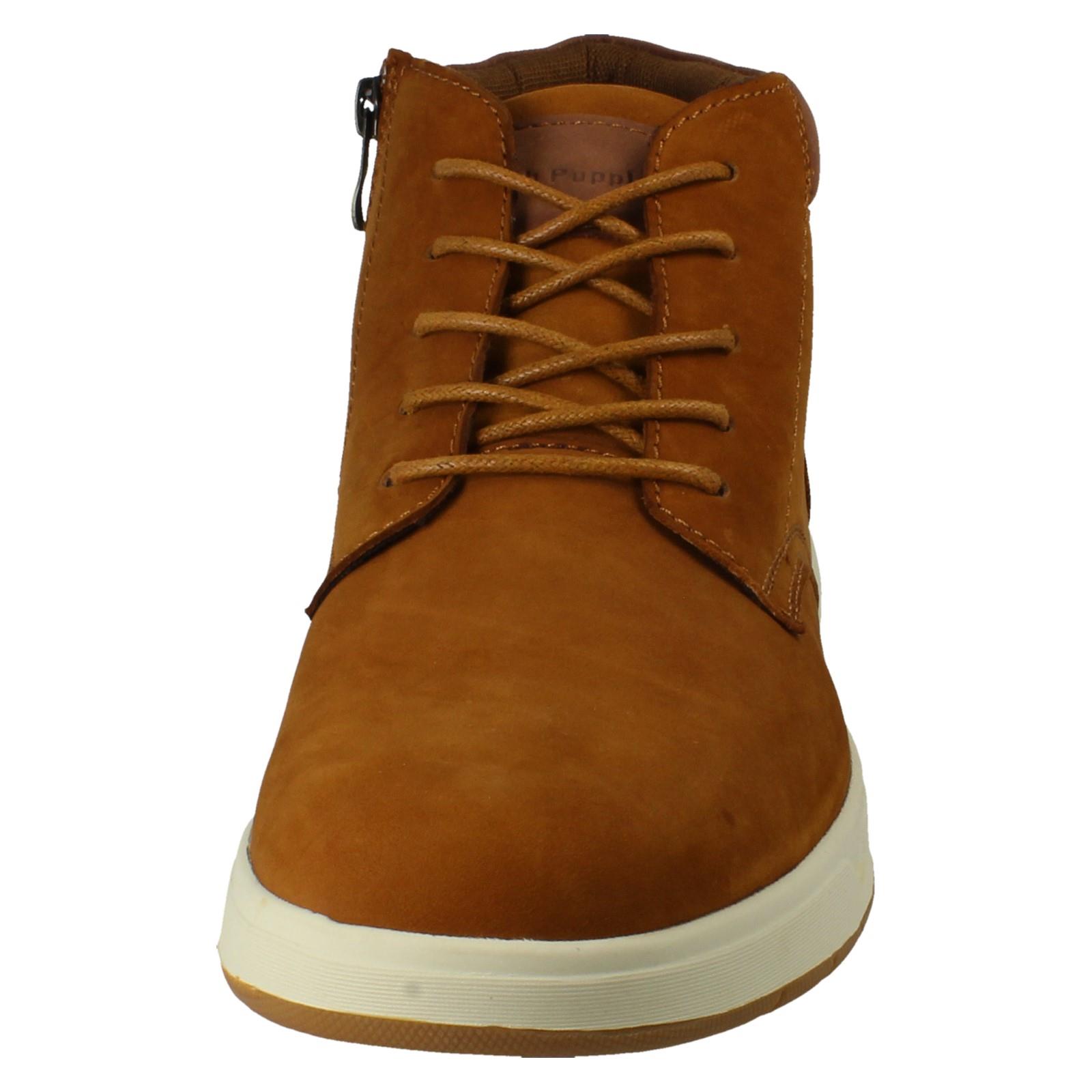 Hombres Hush Puppies Cuero Encaje y Cremallera Informales Todos los Días Botines: Bronko Chukka - Imagen 17 de 19