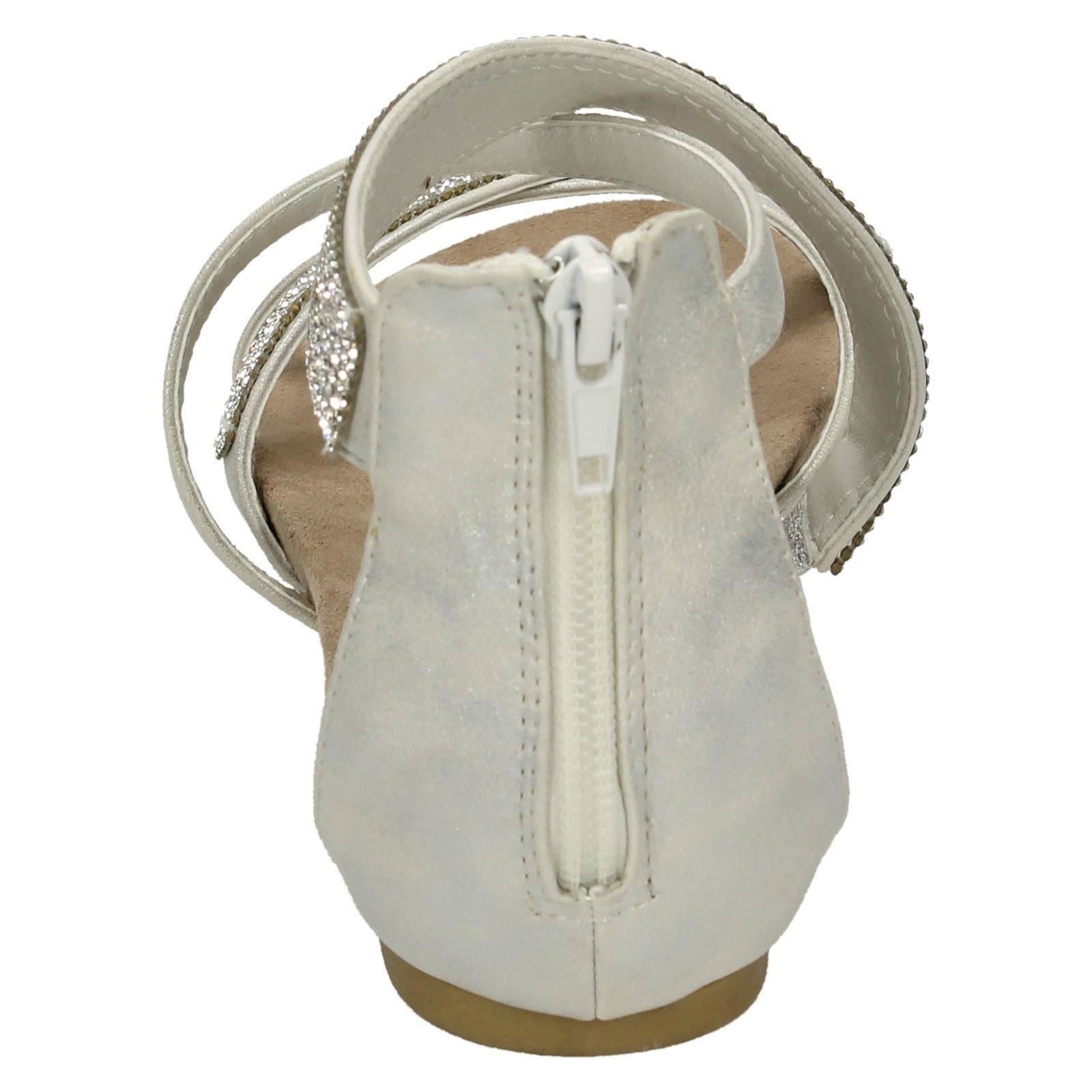 Savannah Damen-Sandalen niedriger Keilabsatz – Diamanten X-Riemen - Bild 25 von 28