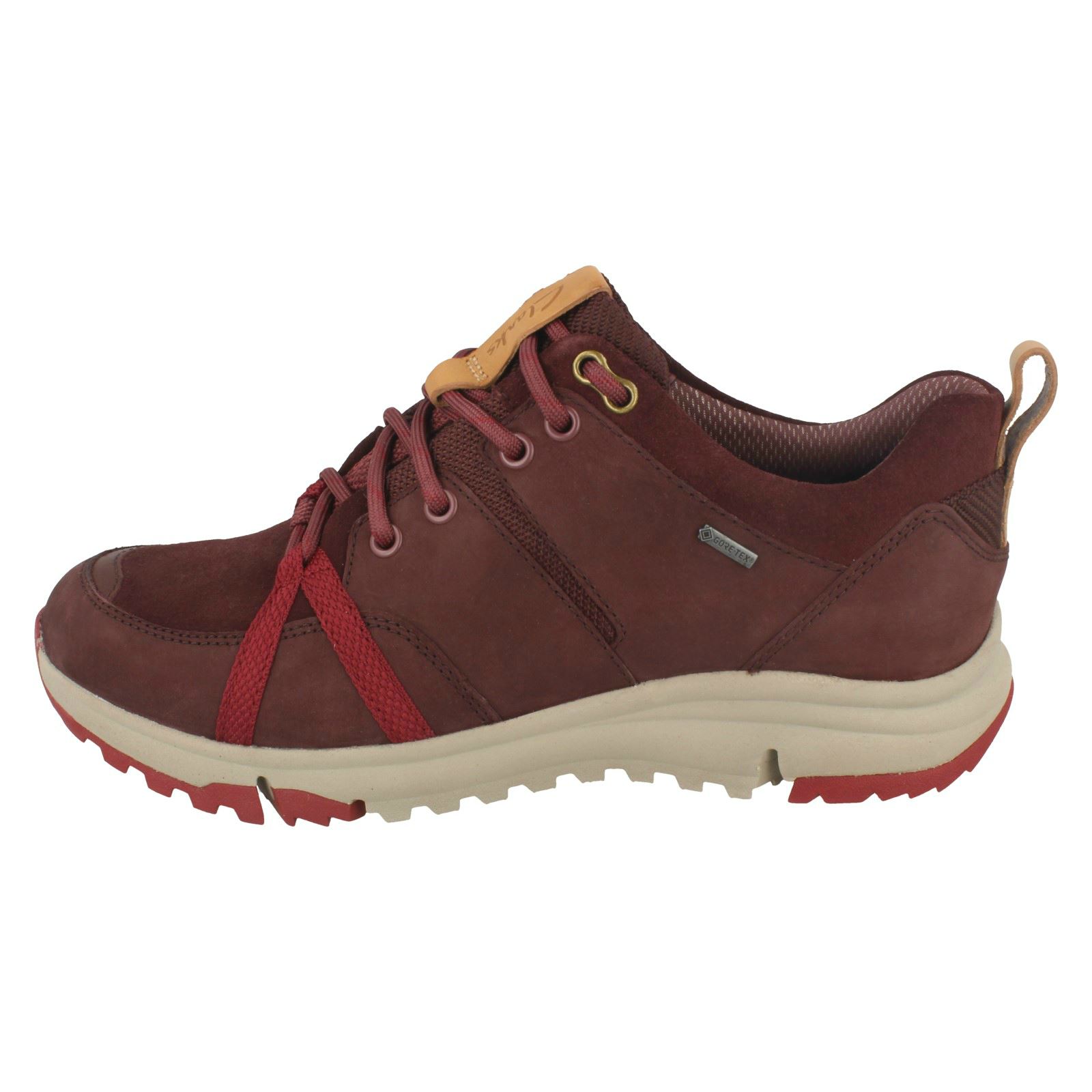 Ladies Clarks Trainer Style Lace Up Fastening Leather Chaussures Chaussures Chaussures - 'Tri Trek Gtx' 48cbc4 Ladies Clarks Trainer Style Lace Up Fastening Leather Chaussures Chaussures Chaussures - 'Tri Trek Gtx' 48cbc4