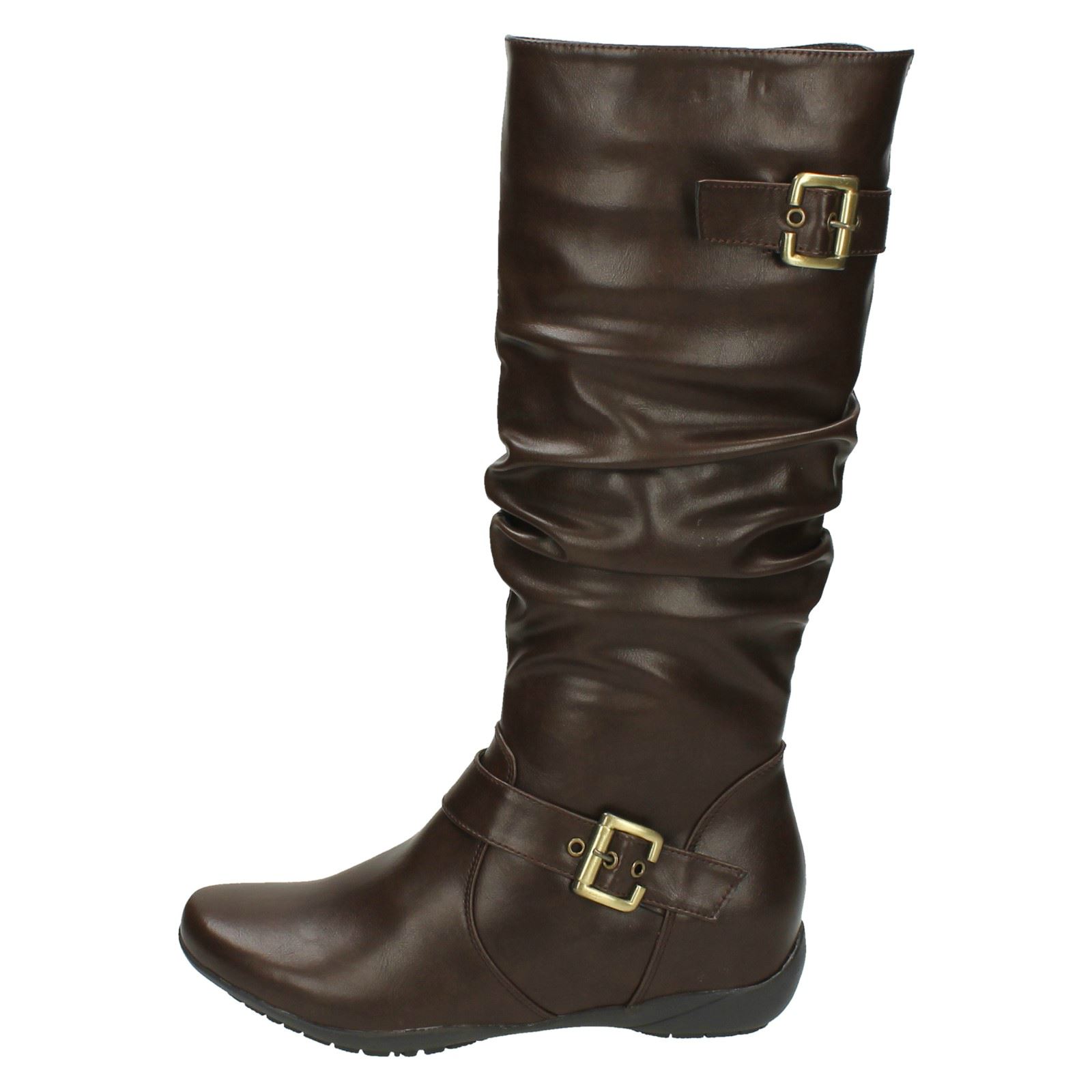 "Botas planas de pierna alta para damas ""F4R386"" - Imagen 12 de 19