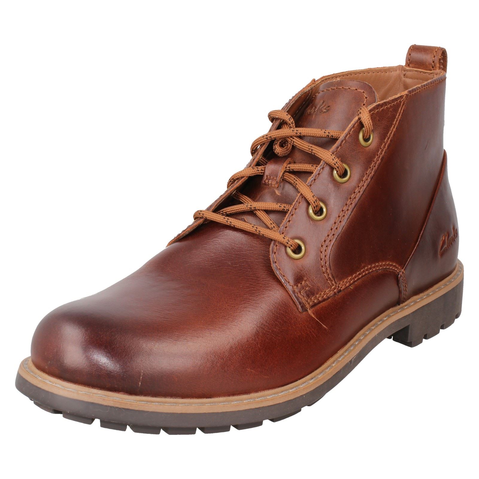Stivaletti casual da uomo Clarks stringati intelligenti Westcombe medi - Foto 11 di 19
