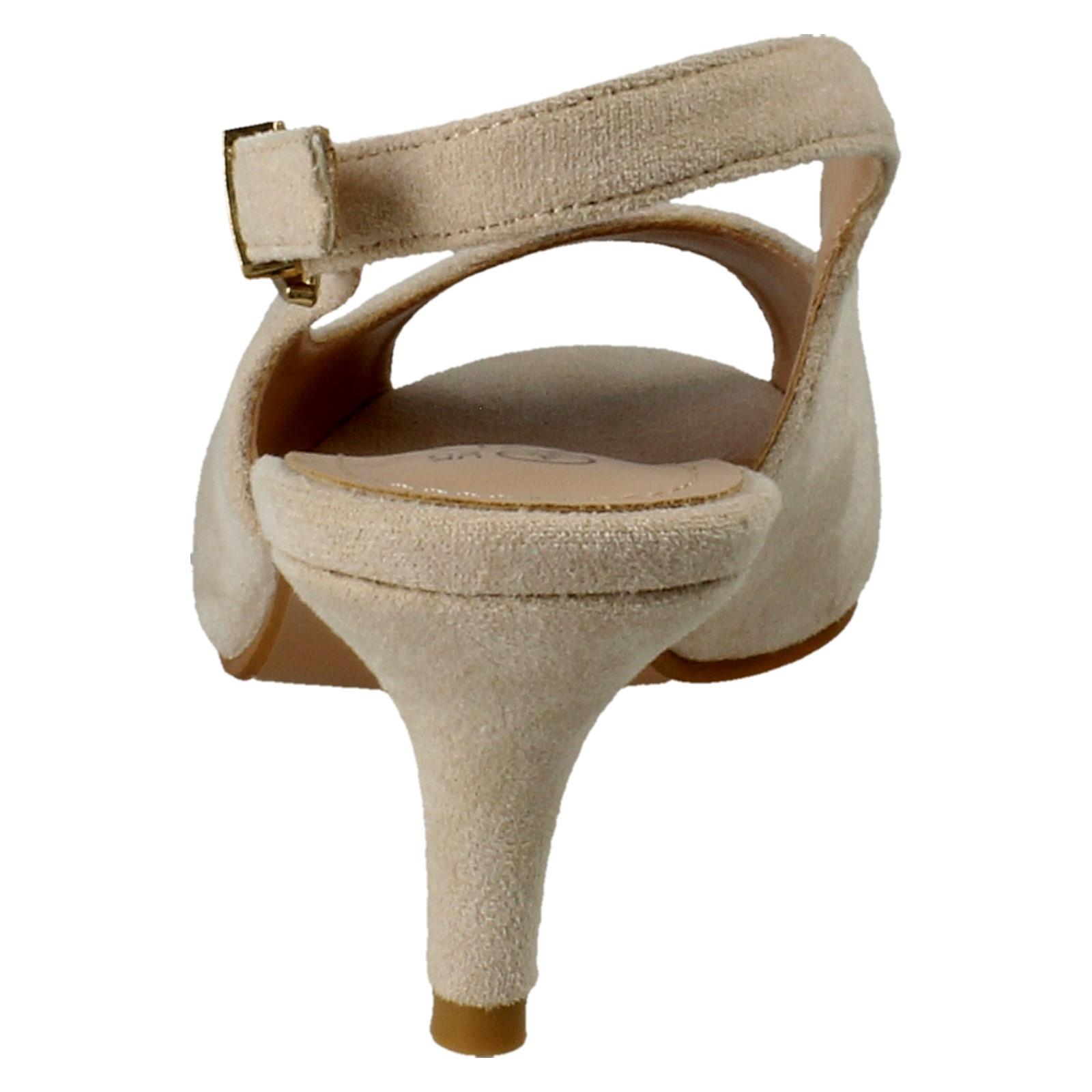 Sandalias De Dama Spot On Peep Toe Con Hebilla De Ajuste Amplio - F1R2045 - Imagen 59 de 73