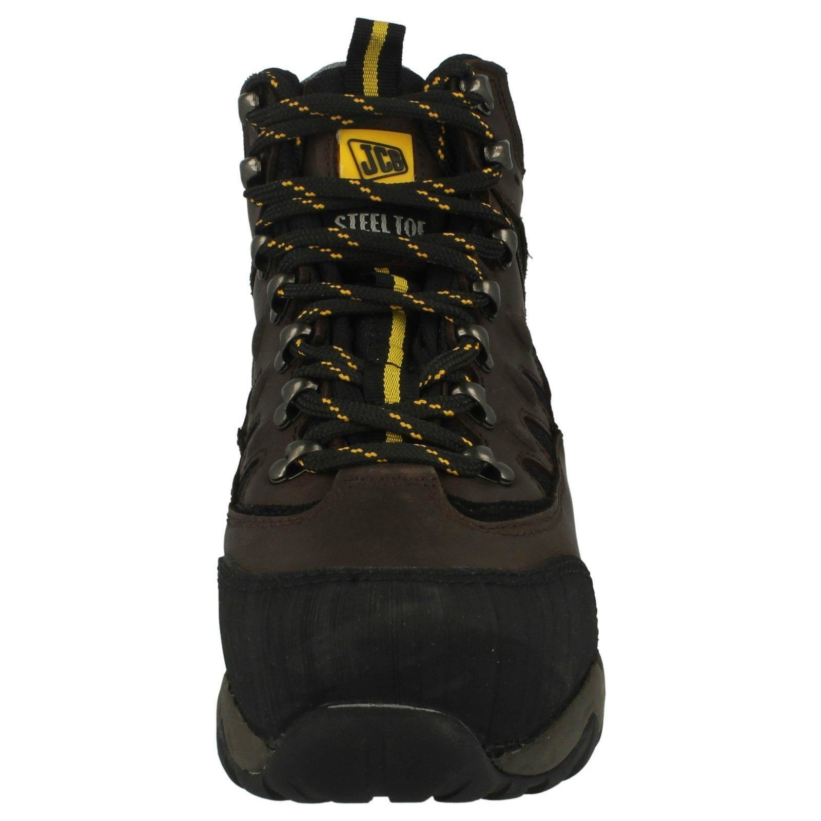 Mens JCB Waterproof Lace Up Work Boots 'Trekker High' - Picture 5 of 19