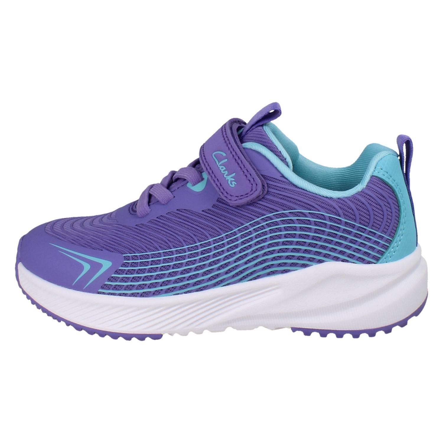 Kids Clarks Padded Textile Breathable Lightweight Sports Trainers *Deyes Dash* - Picture 48 of 64
