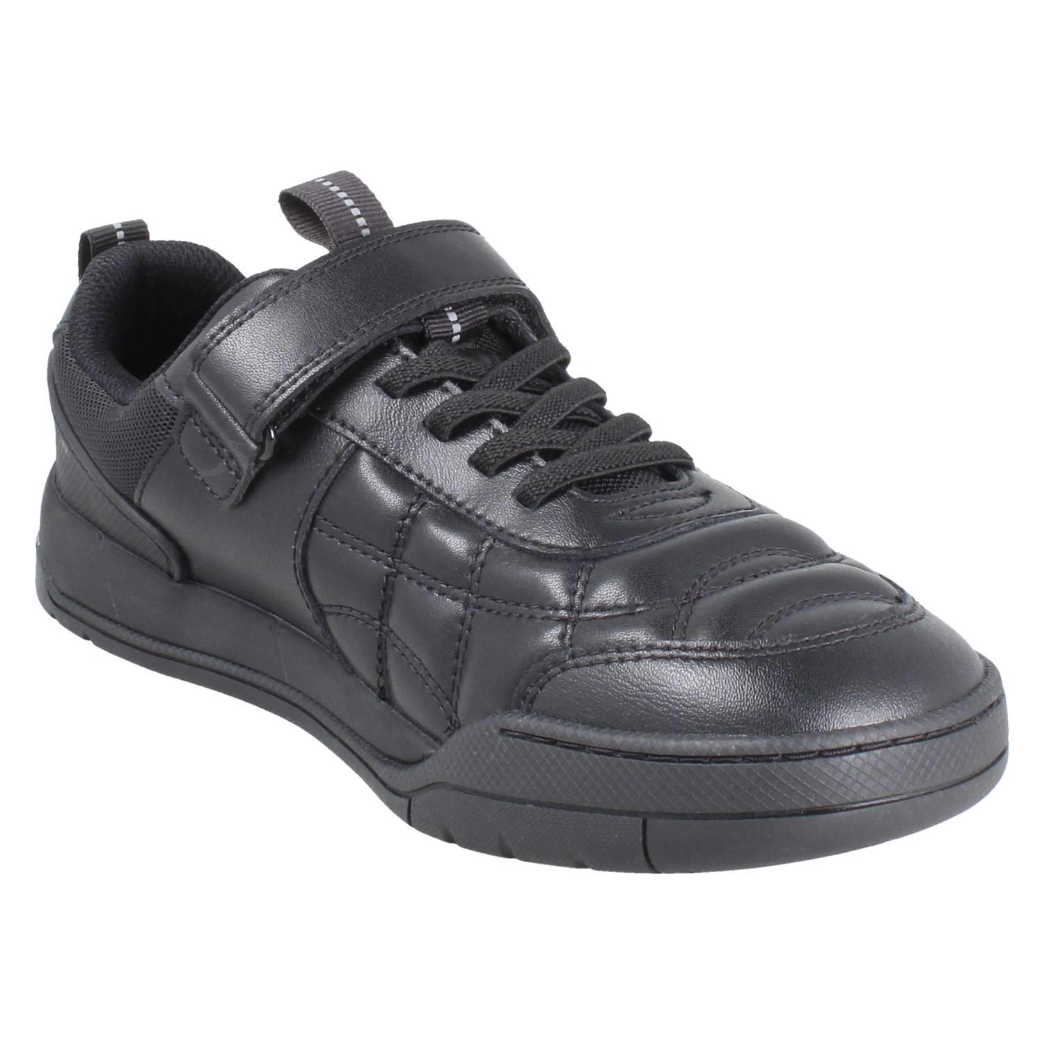 Jungen Clarks Gestepptes Leder Fußball Inspiriert Schulschuhe: Laser Kreuz - Bild 16 von 19
