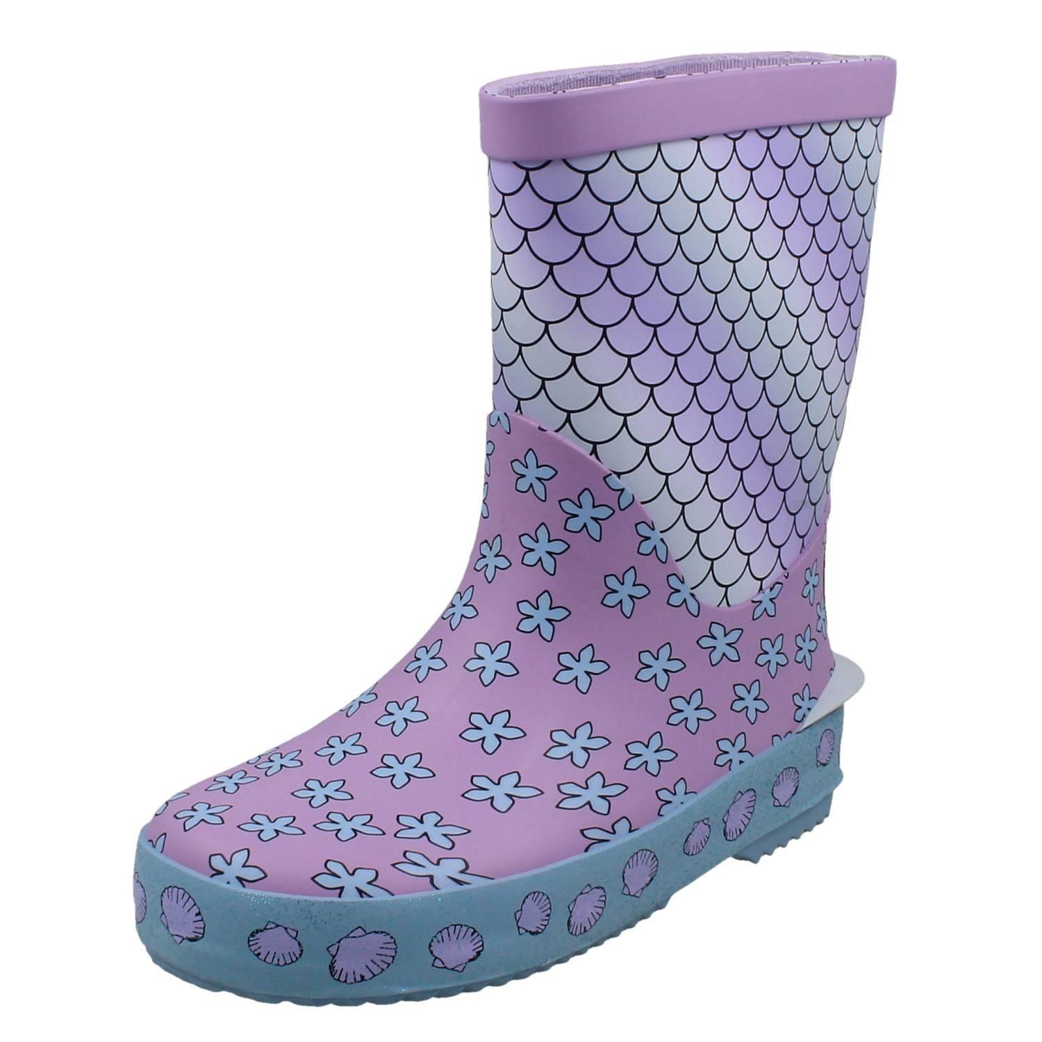 Childrens Clarks Waterproof Grippy Soled Pull On Wellington Boots Tarri Run - Picture 2 of 46