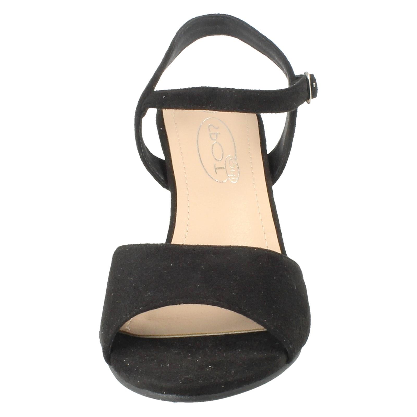 Sandalias de tacón formales de ajuste ancho con cierre de hebilla Anne Michelle para dama "F1R2114" - Imagen 9 de 46