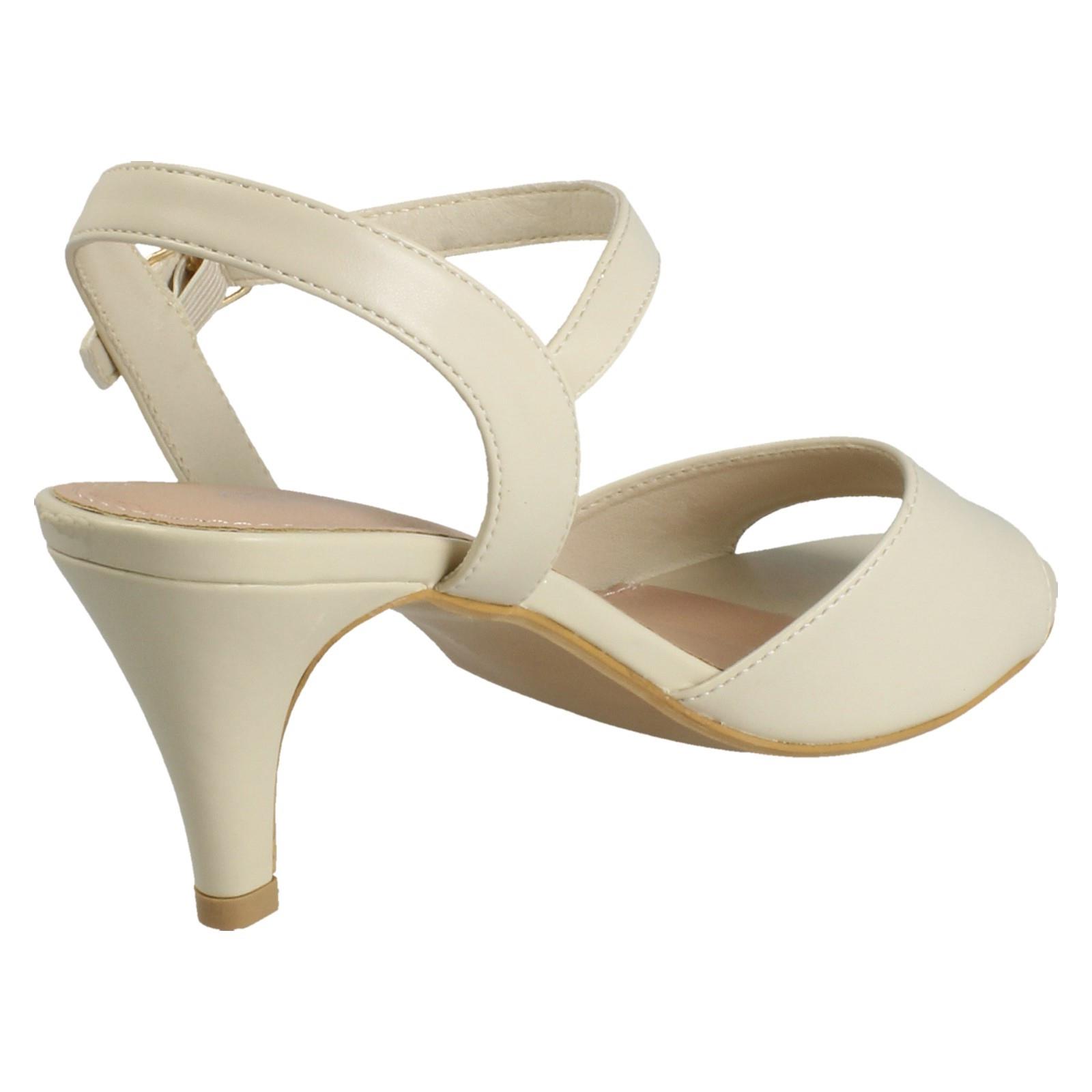 Sandalias de tacón formales de ajuste ancho con cierre de hebilla Anne Michelle para dama "F1R2114" - Imagen 33 de 46