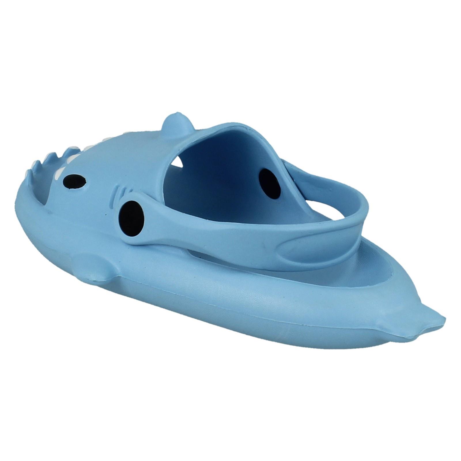 'Childrens Spot On' Cute Shark Detailed Summer Clogs - N0R076 - Picture 14 of 28