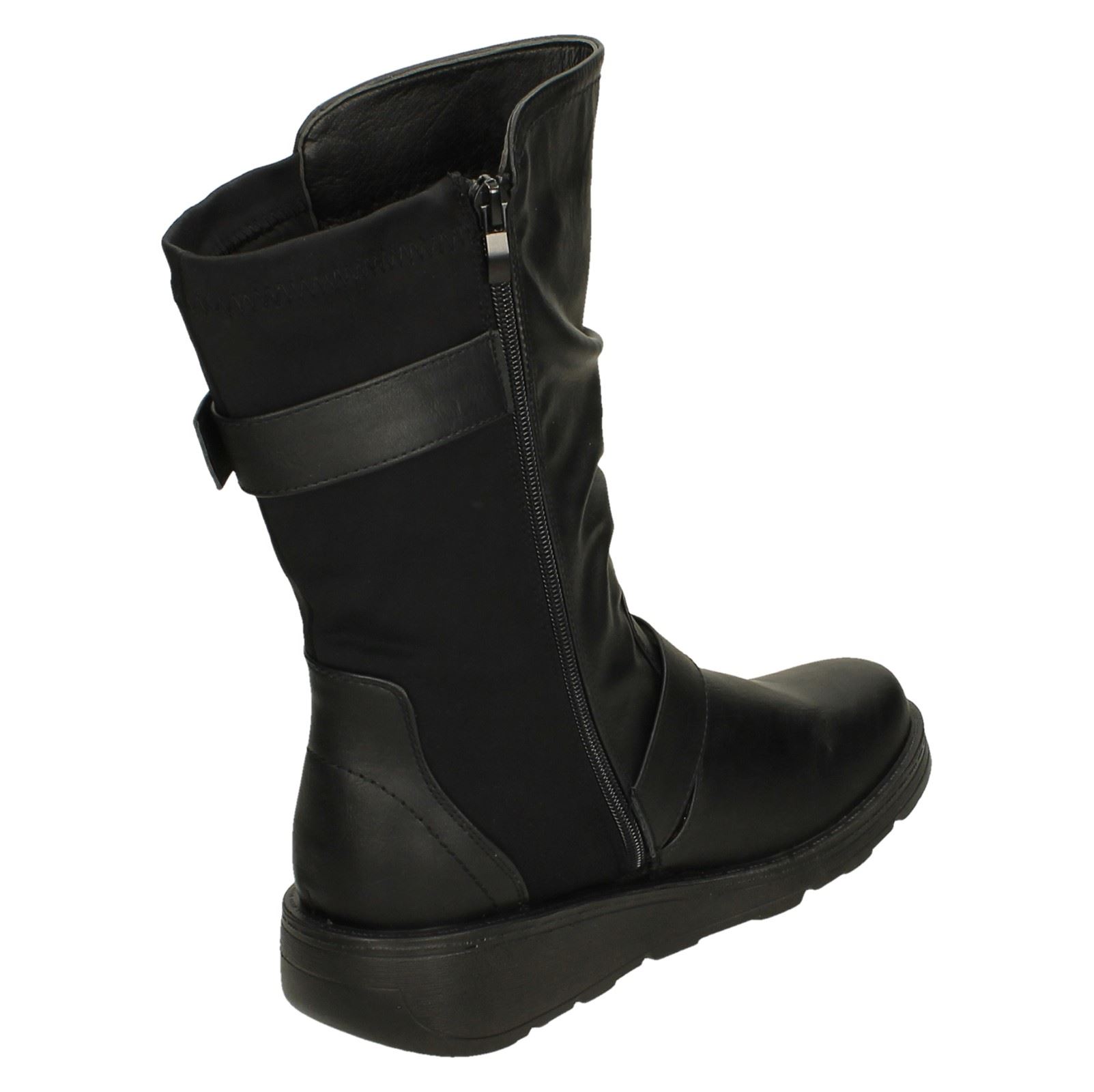 Bottes Mi-Mollet Femmes Spot On F4R452 - Picture 3 of 28