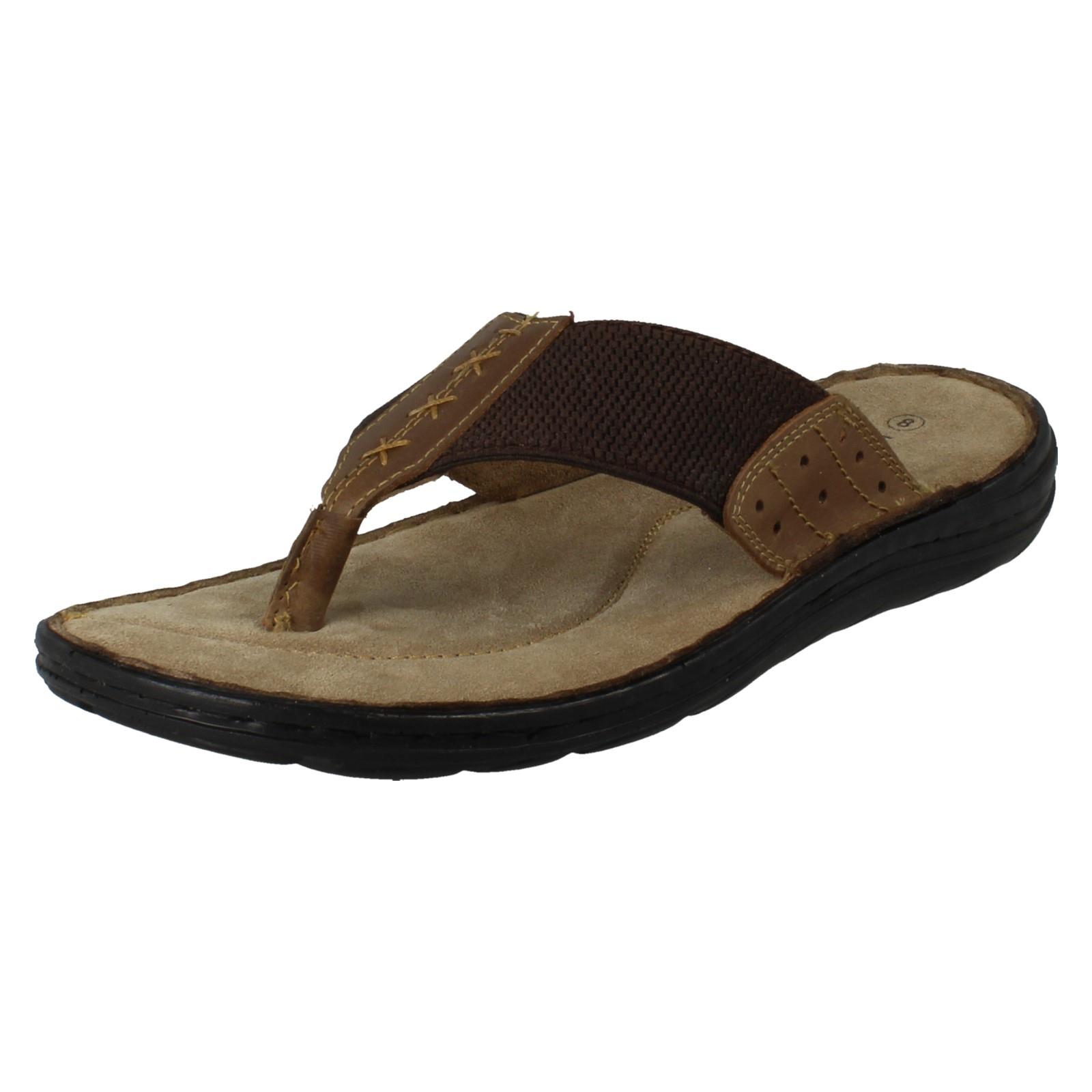 Uomo Hush Puppies pelle Infradito Estate Vacanza Sandali Alan - Picture 2 of 10