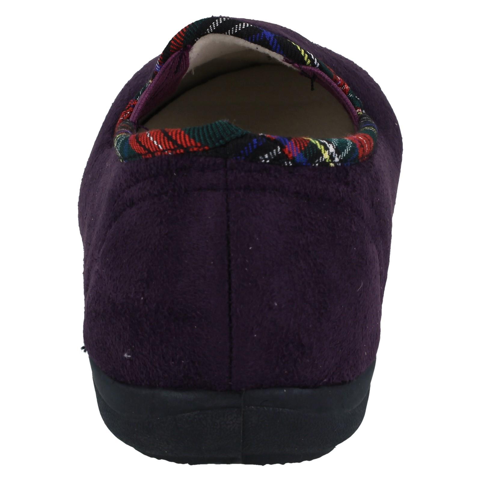 Zapatillas anchas Padders para dama con detalle de perro Scotty Dandie - Imagen 13 de 18