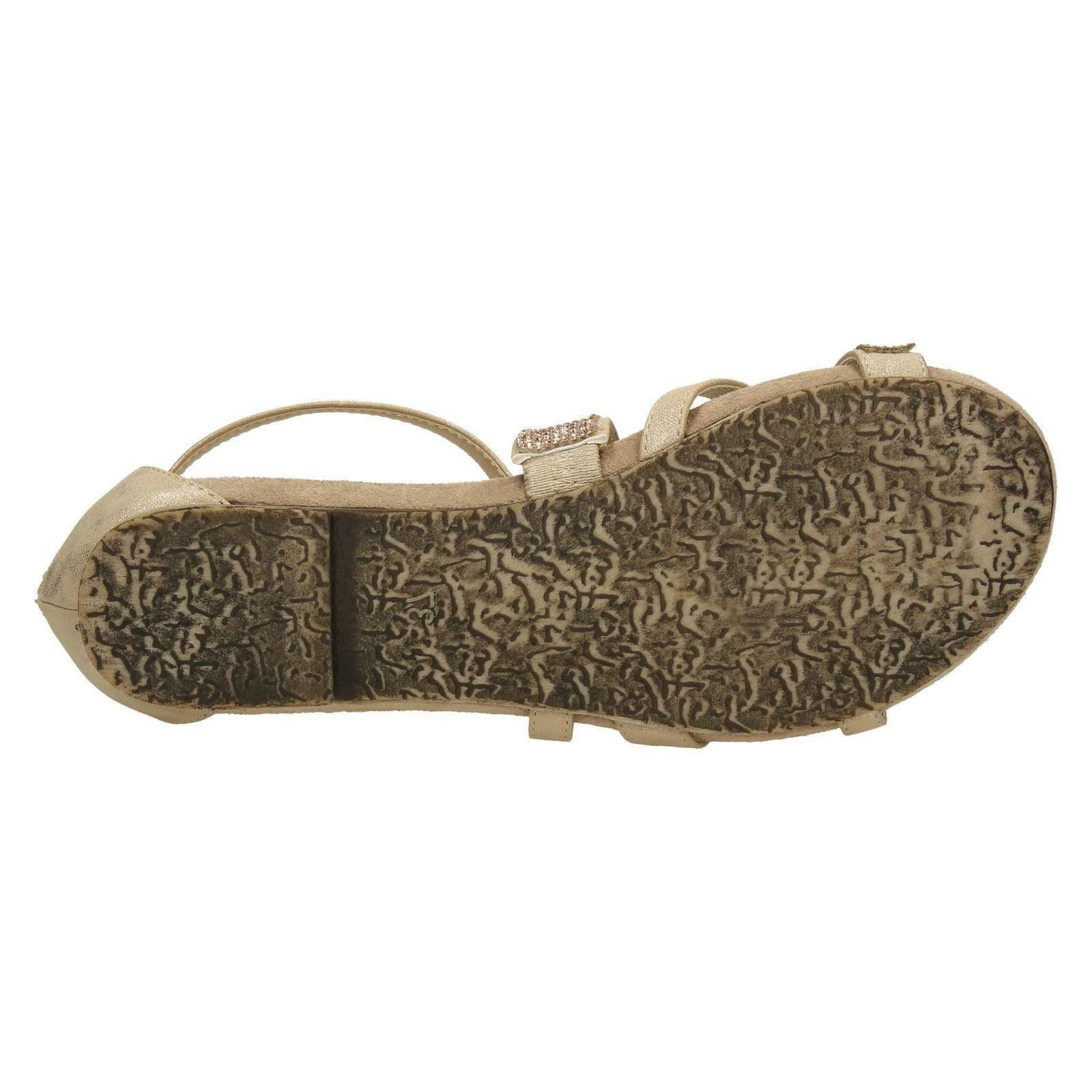 Savannah Damen-Sandalen niedriger Keilabsatz – Diamanten X-Riemen - Bild 16 von 28