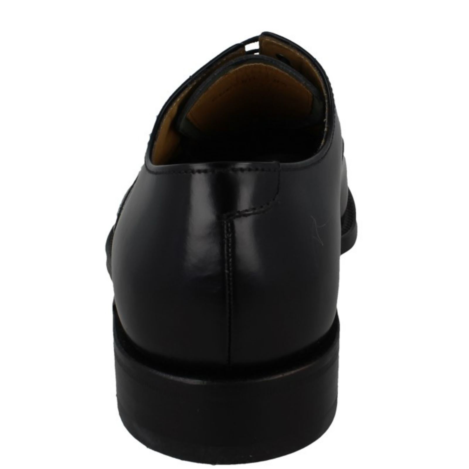 Hommes Main En Cuir Poli Noir Chaussures 'Elland' w7r4wS1xq