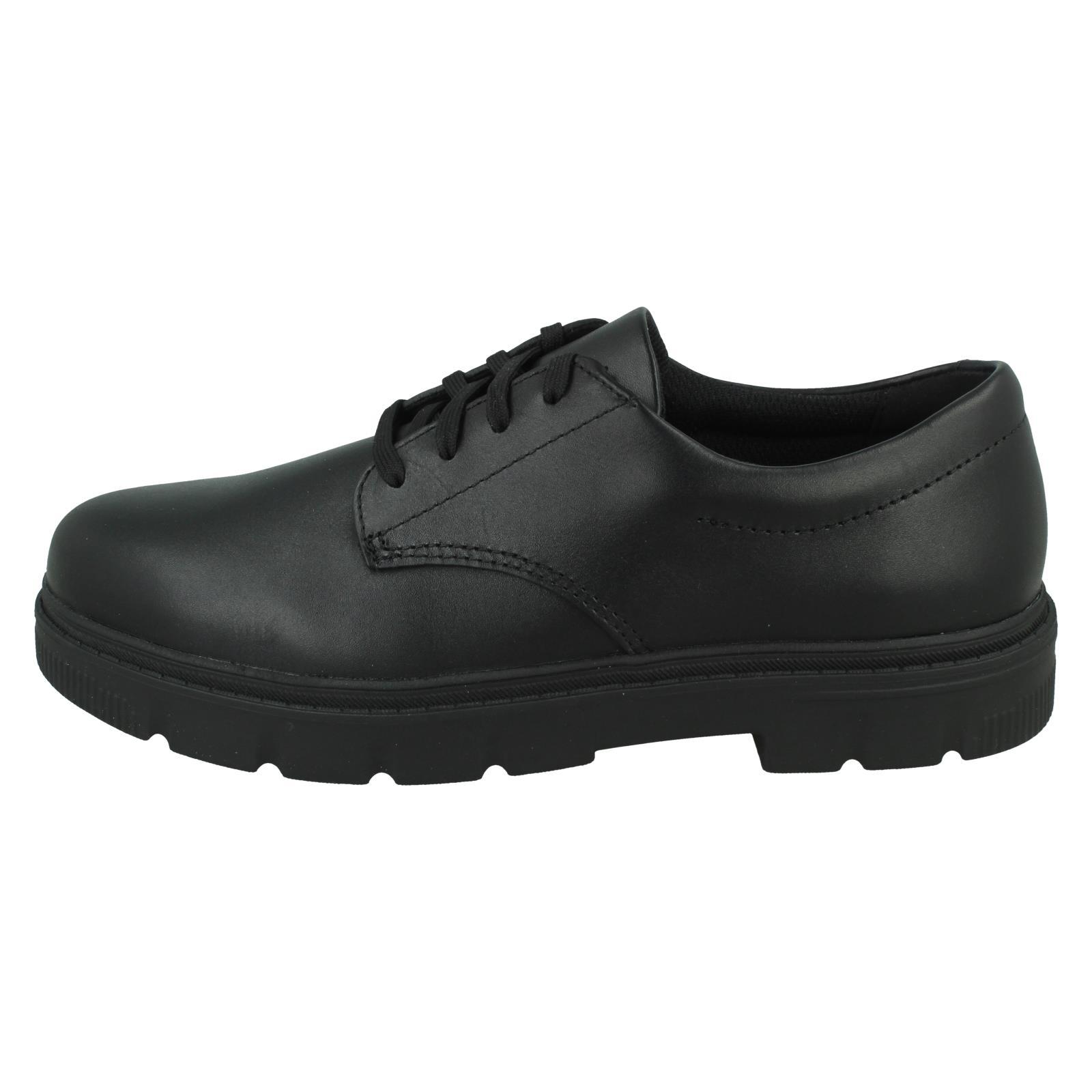 Boys Clarks Lorcam Loop Y Chunky Sole School Shoes - Picture 3 of 10
