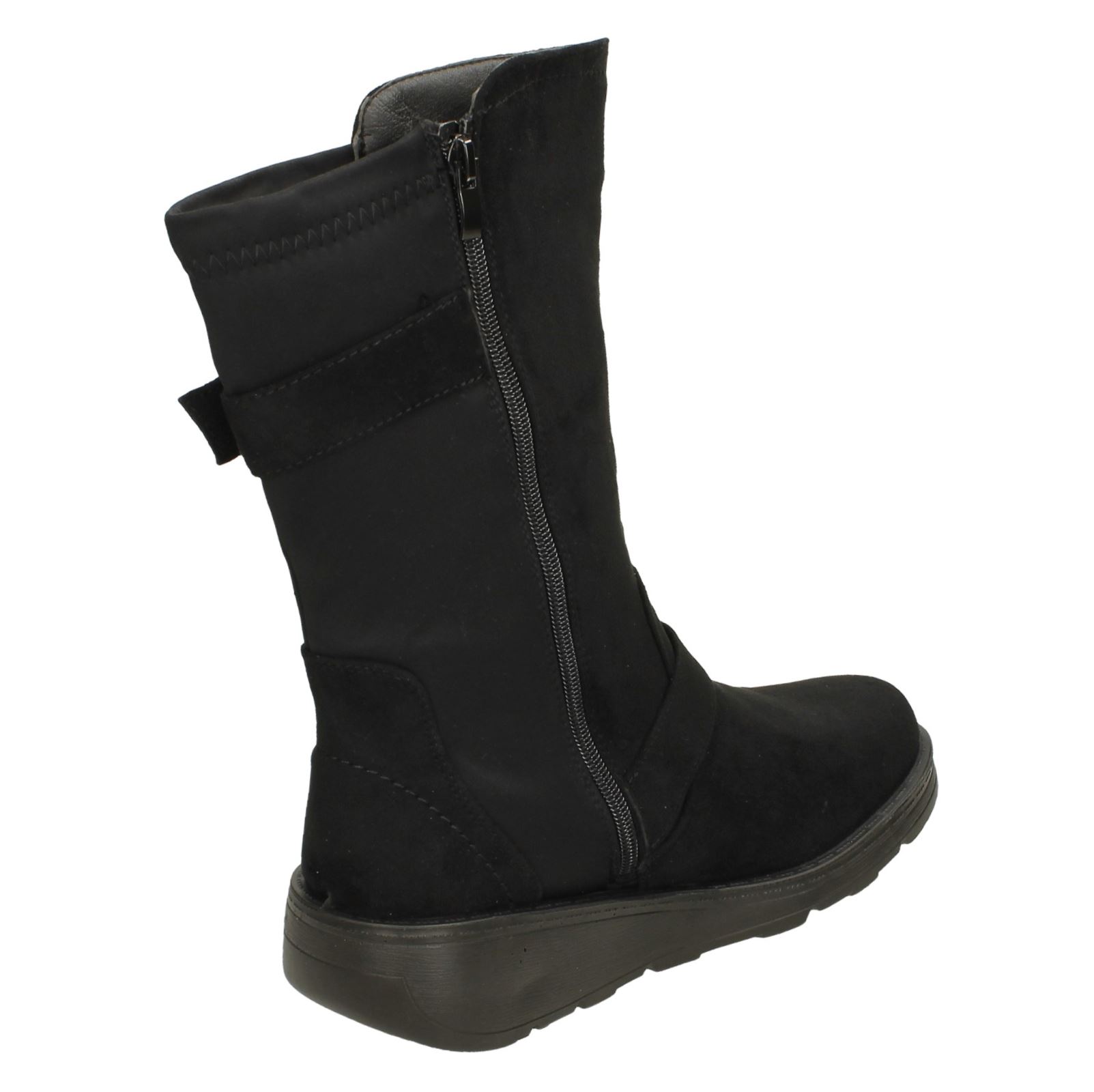 Bottes Mi-Mollet Femmes Spot On F4R452 - Picture 15 of 28