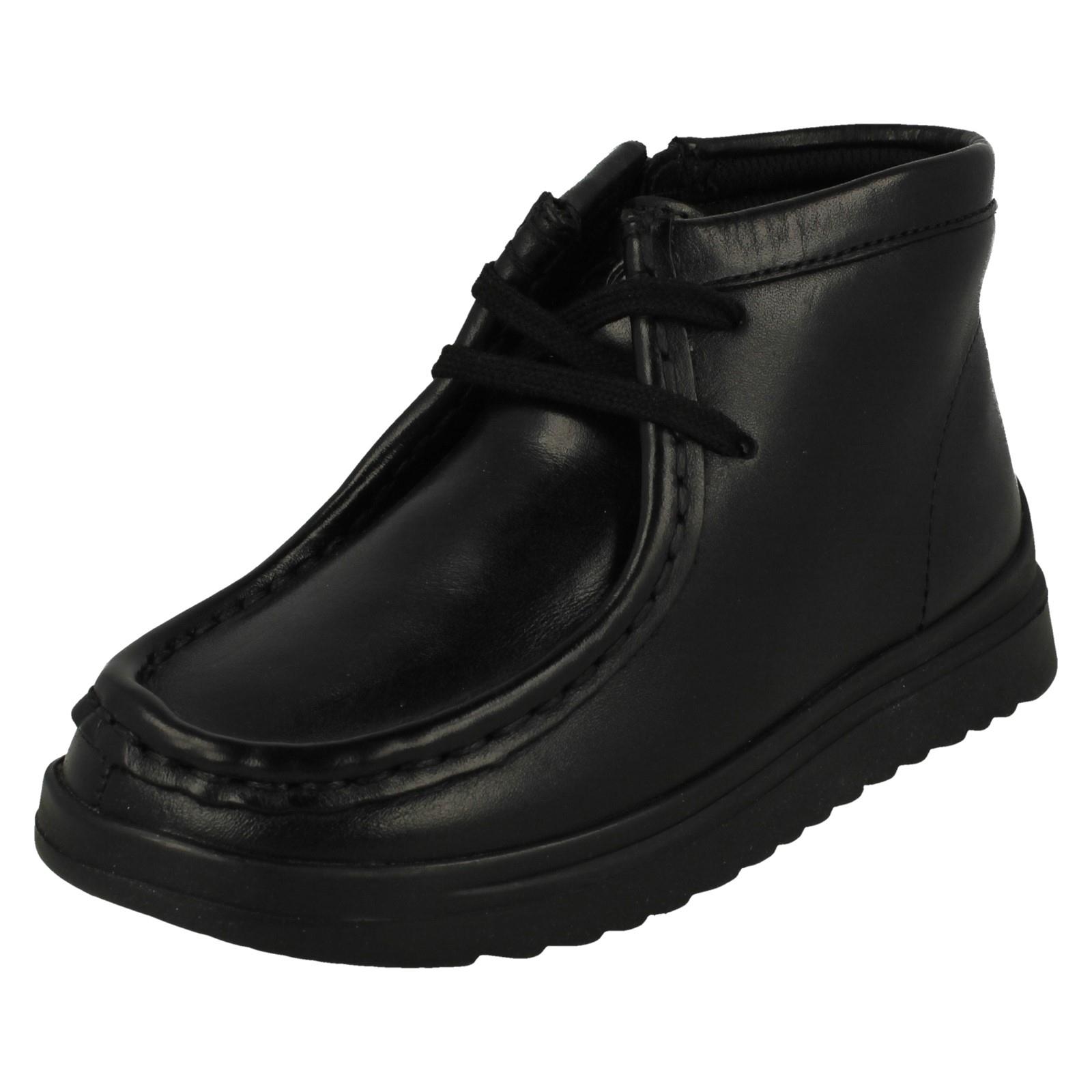 Boys Clarks Ankle Boots Ideal For School 'Goal Wally K' - Picture 2 of 10
