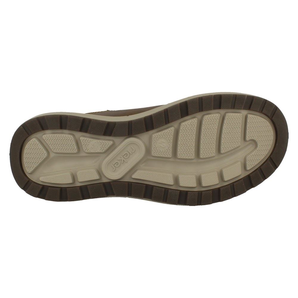 Zapatos informales inteligentes Rieker extra anchos con cremallera y cordones para hombre: 06000 - Imagen 10 de 10