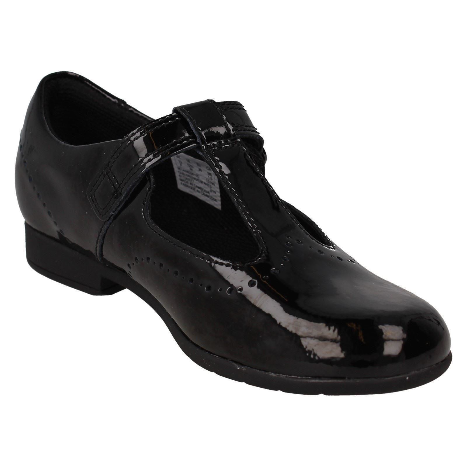 Girls Clarks T-Bar Detailed School Shoes Scala Seek - Picture 17 of 19