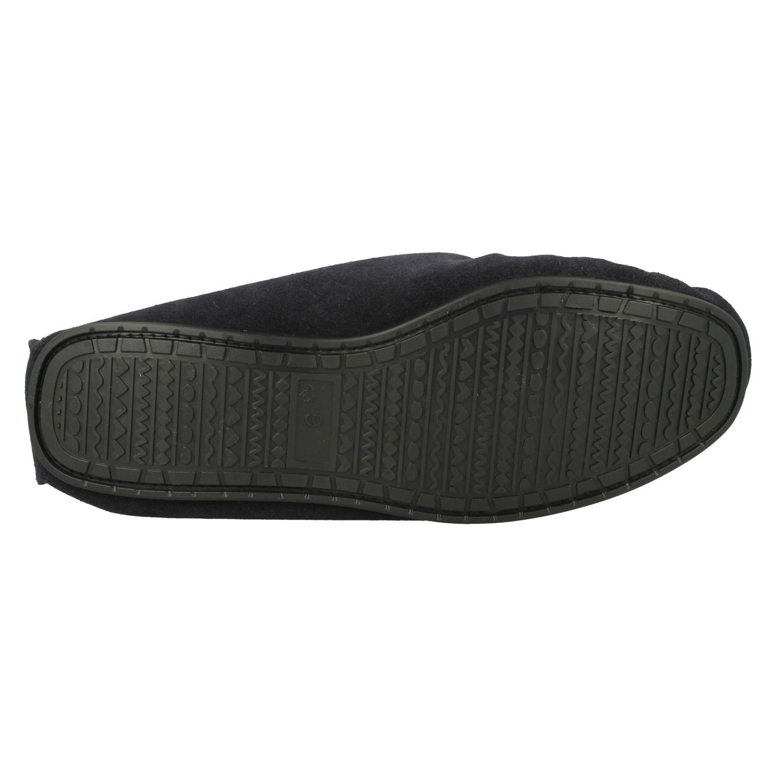 Mens Spot On Vamp Moccasin Fleece Lined Slippers 'Mocc' - Picture 17 of 19
