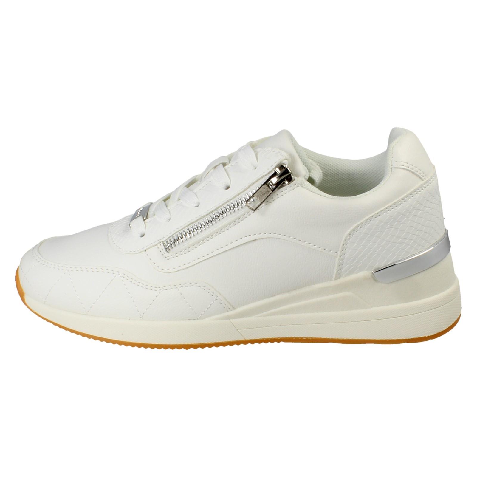 Ladies Elle Sport Lace Up & Zip Casual Wedge Sporty Look Trainers Shoes - F7R303 - Picture 3 of 10