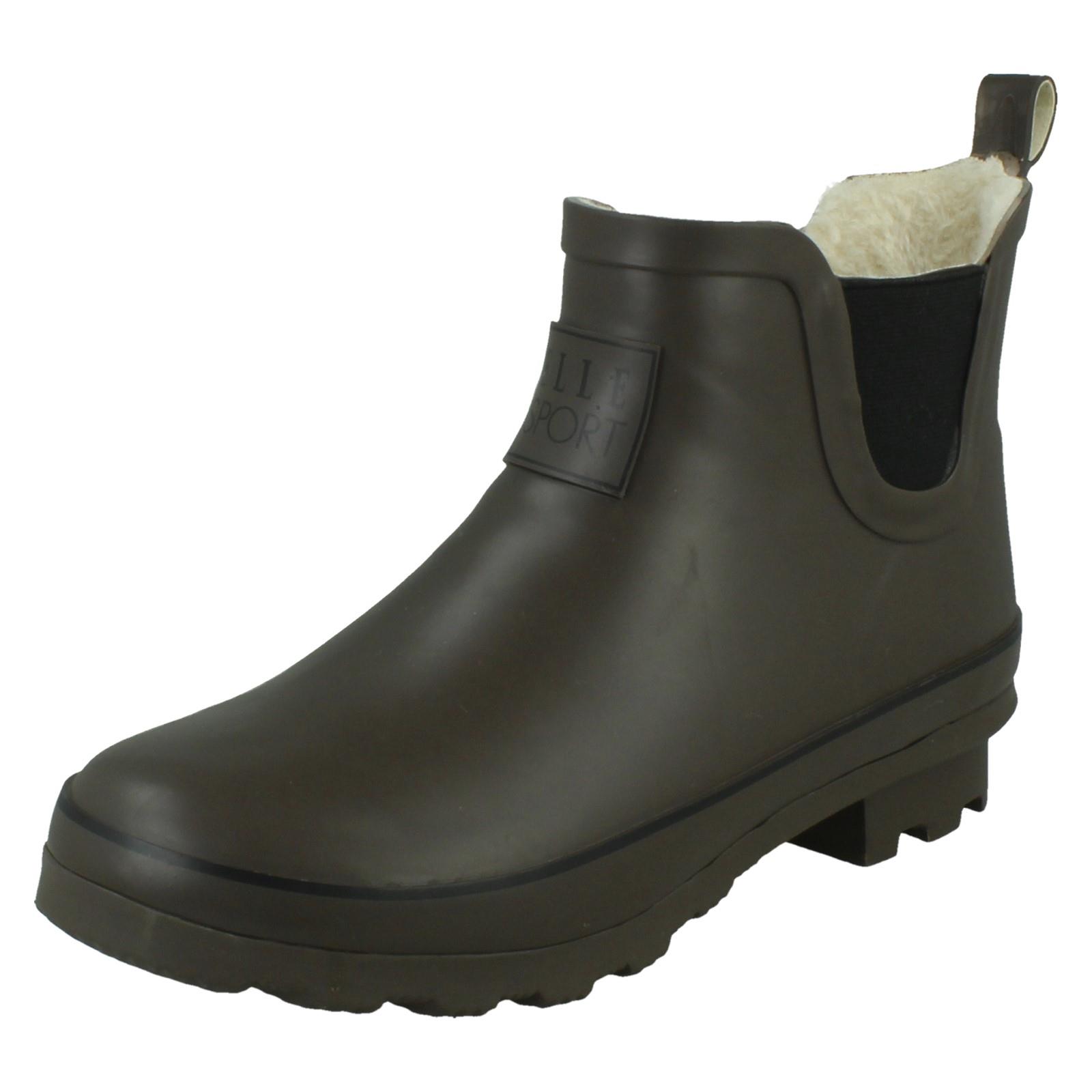 Mujer ELLE SPORT Tobillo Wellington Botines con Cálido Forro de Piel 'X1r277' - Imagen 2 de 11