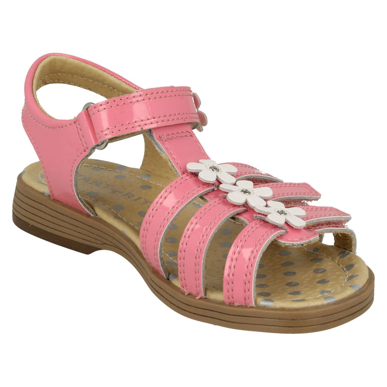 Girls Startrite Stylish Flower Detailed Sandals Picnic - Picture 9 of 19