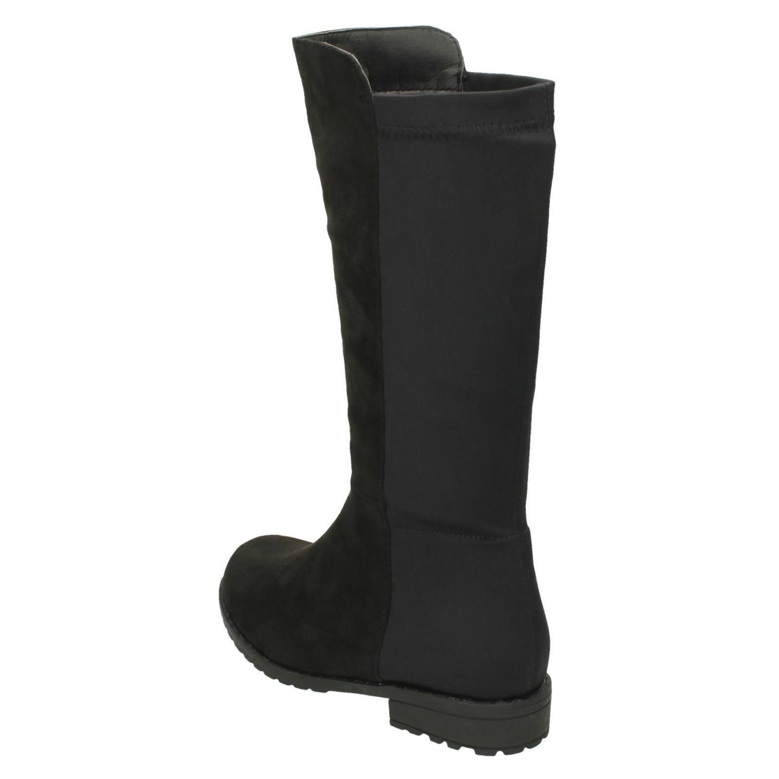 Girls Spot On Mid Heel Calf Boots - Picture 14 of 19