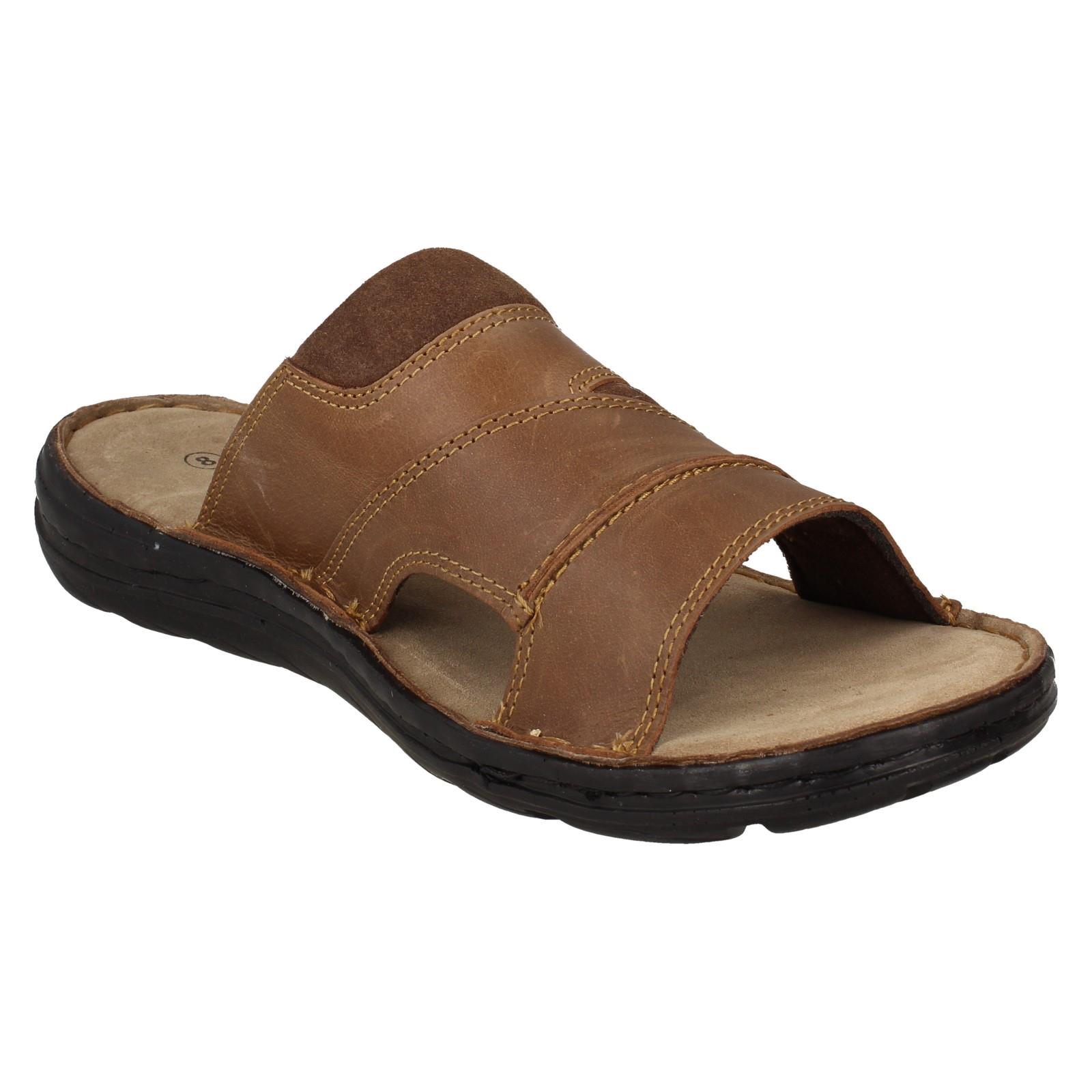 Mens Hush Puppies Casual Mule Sandals 'Archer' - Picture 4 of 19