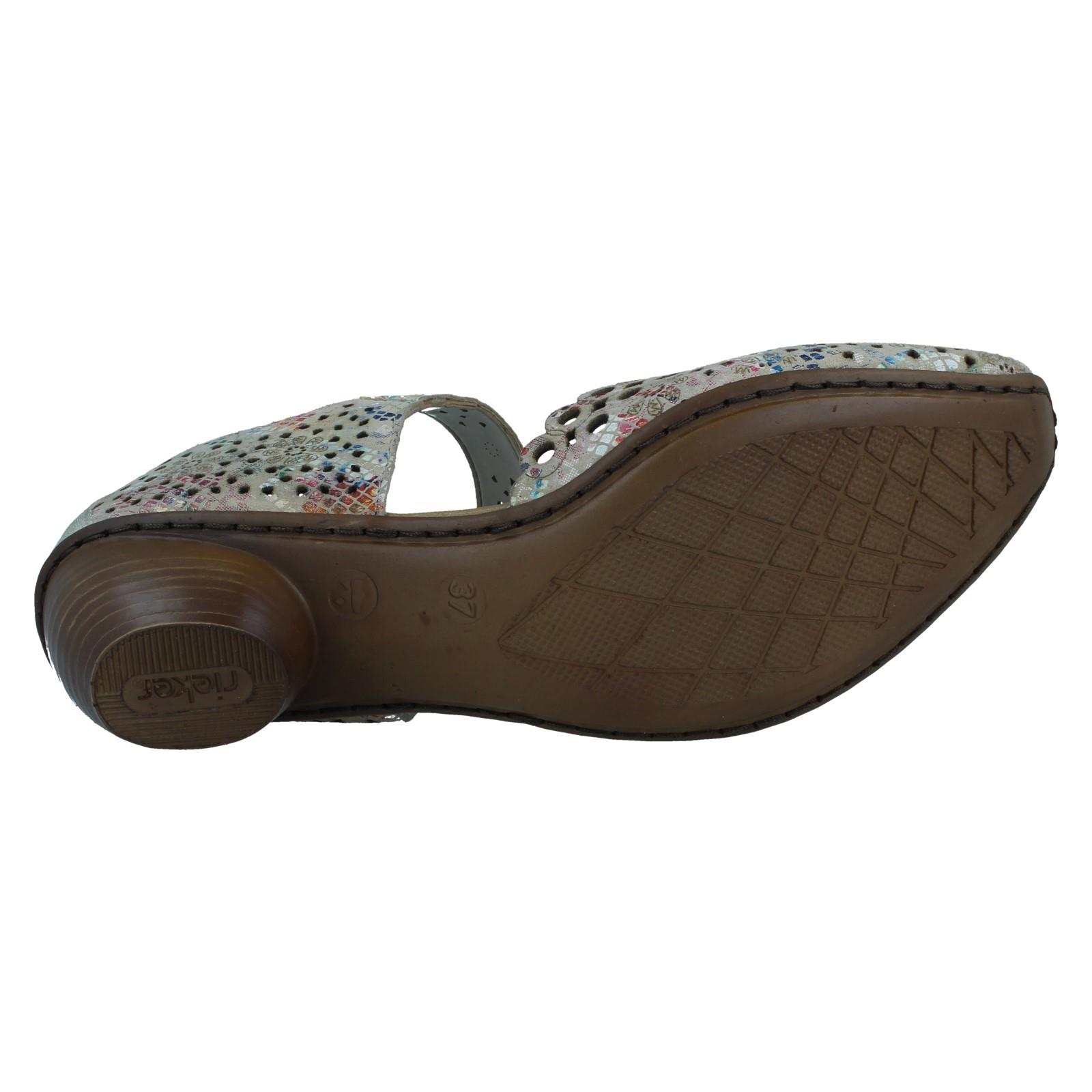 Ladies Rieker Stylish Punched Detailed Summer Shoes 43753 - Picture 64 of 64
