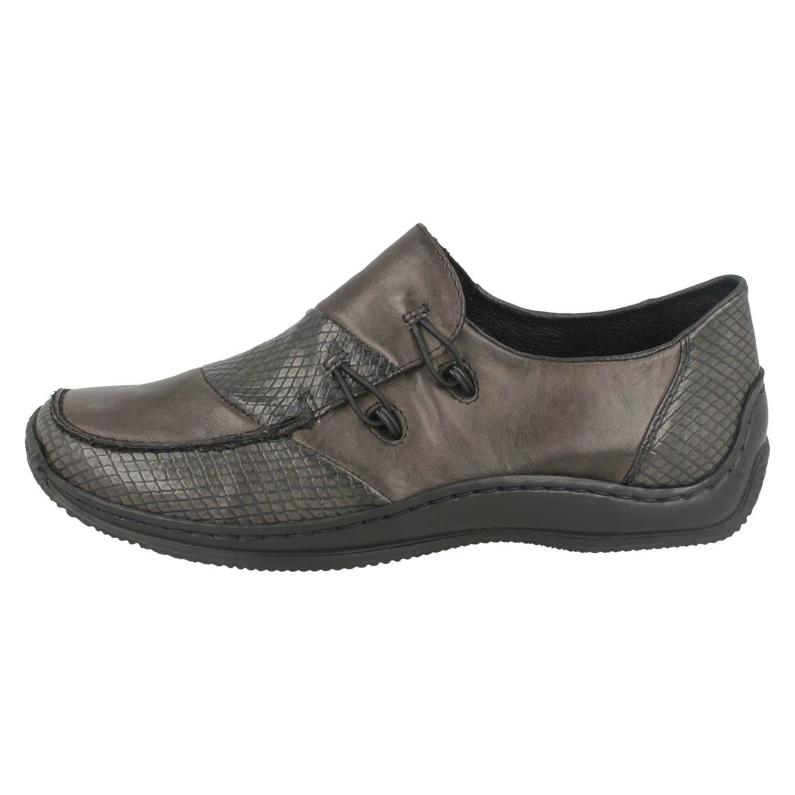 Ladies Faux Faux Faux Loop Fastening Rieker Slip On shoes L1762 99389c Ladies Faux Faux Faux Loop Fastening Rieker Slip On shoes L1762 99389c